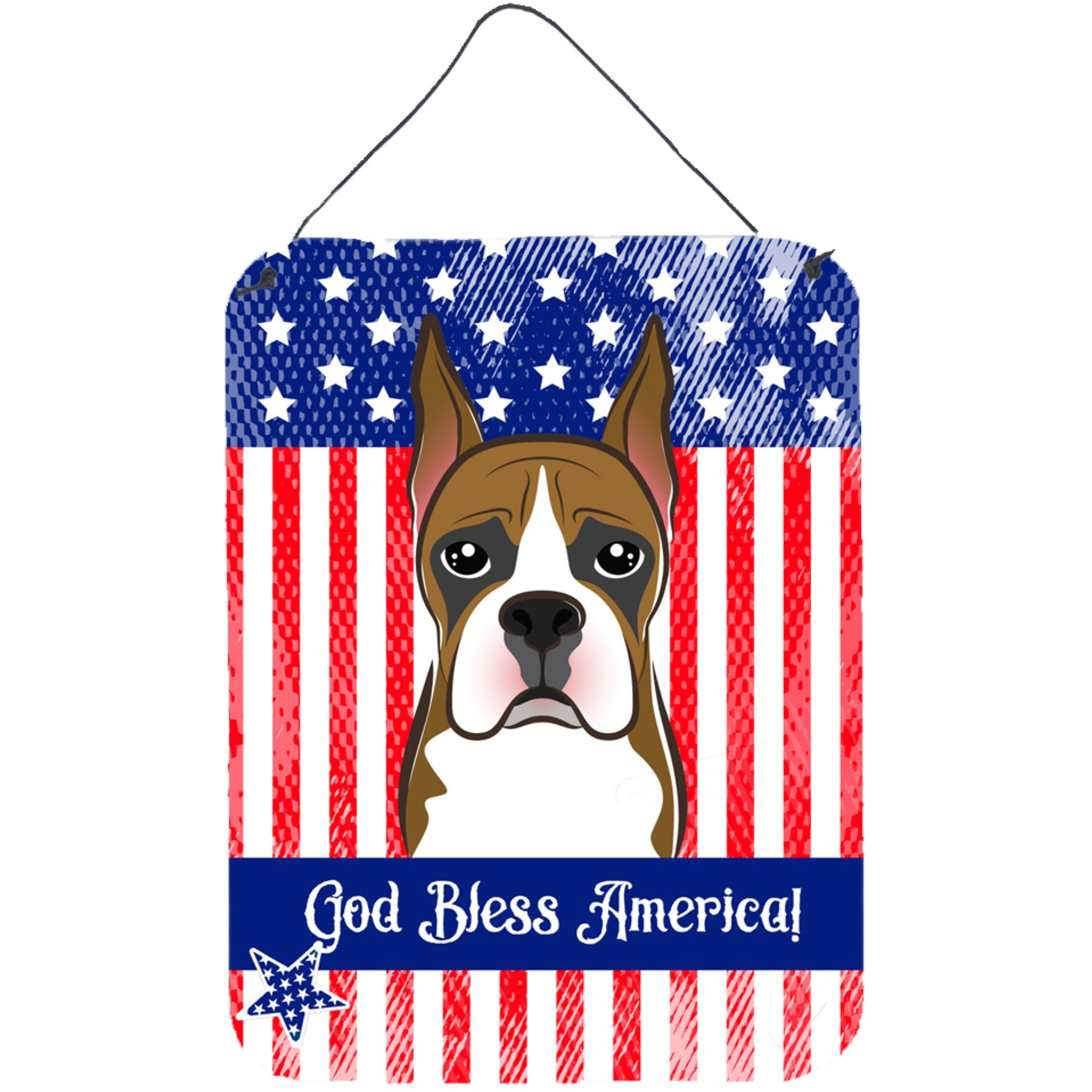&quotCaroline's Treasures Boxer Wall or Door Hanging Prints BB2153DS1216, 16HX12W, Multicolor"