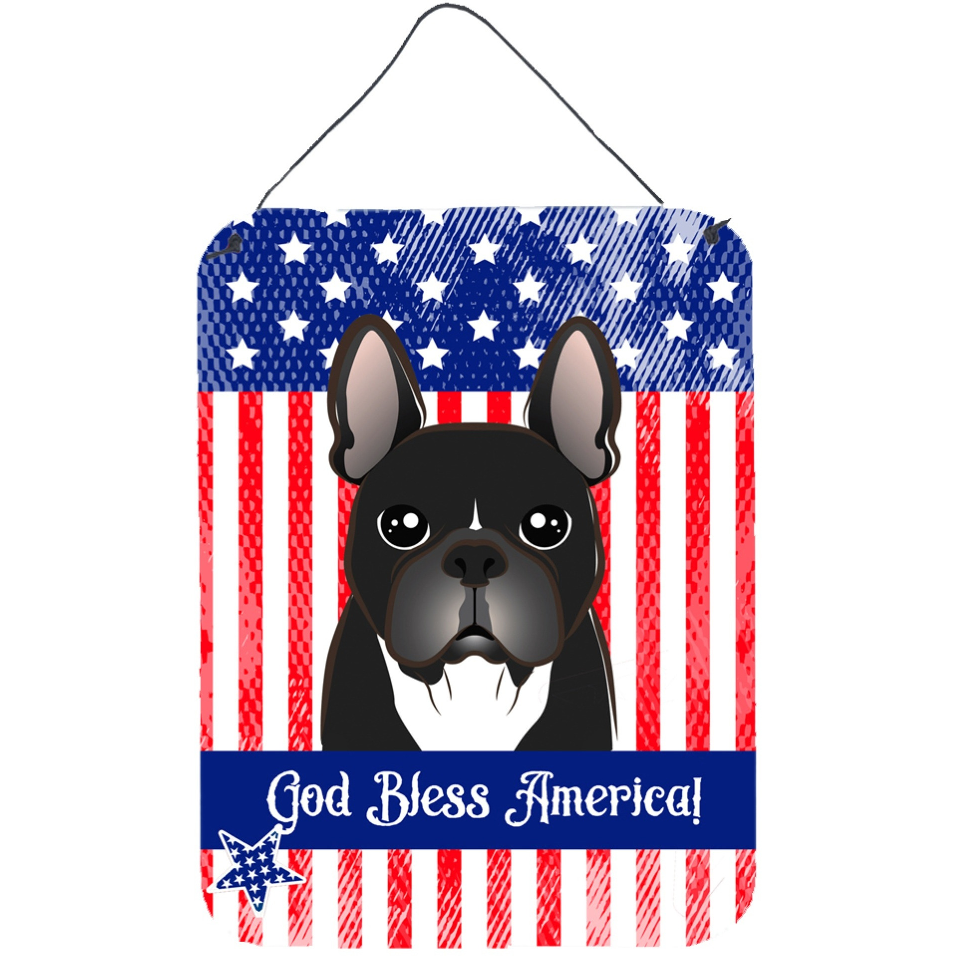 &quotCaroline's Treasures French Bulldog Wall or Door Hanging Prints BB2157DS1216, 16HX12W, Multicolor"