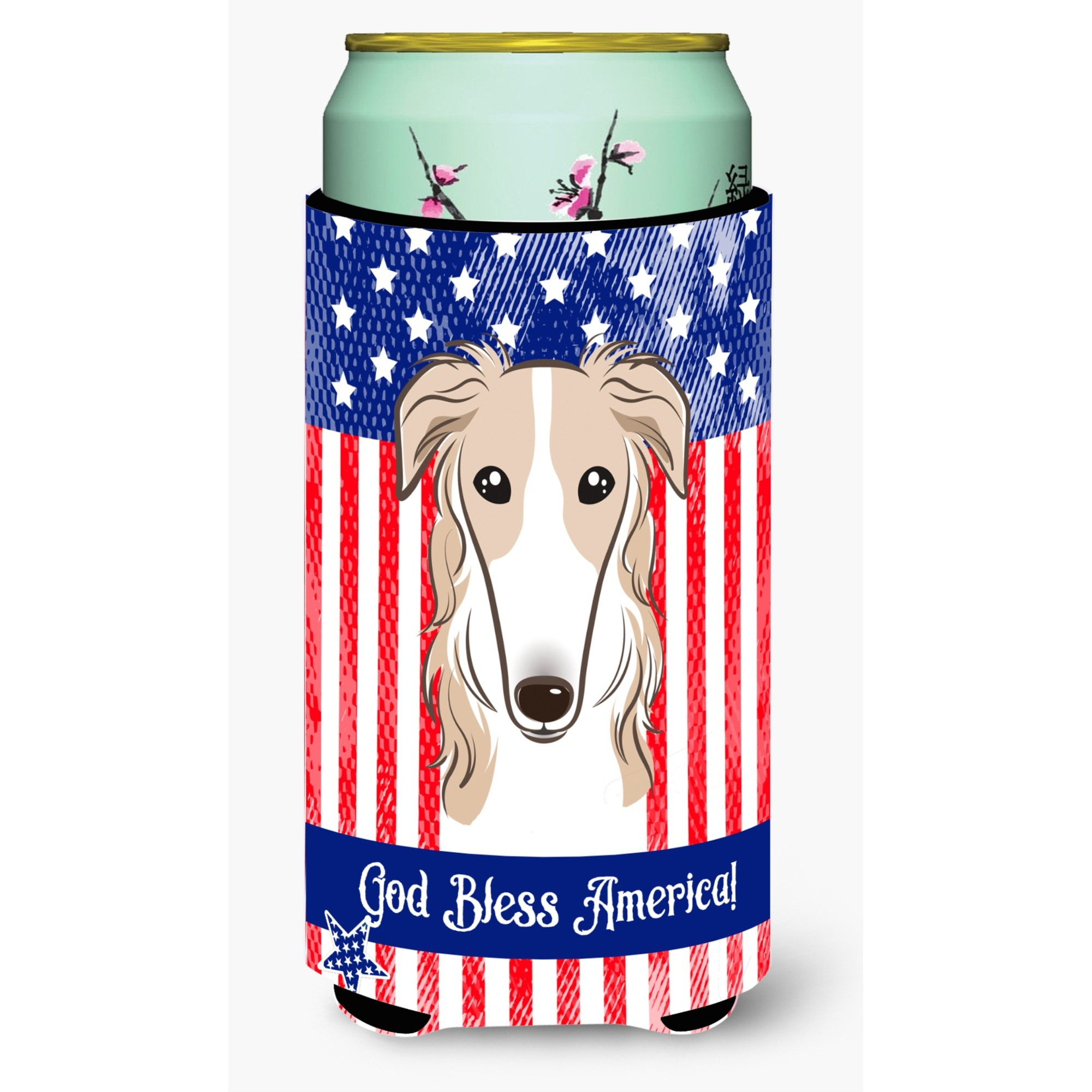 &quotCaroline's Treasures BB2158TBC "&quotBorzoi"" Tall Boy Hugger Koozie, Multicolor"