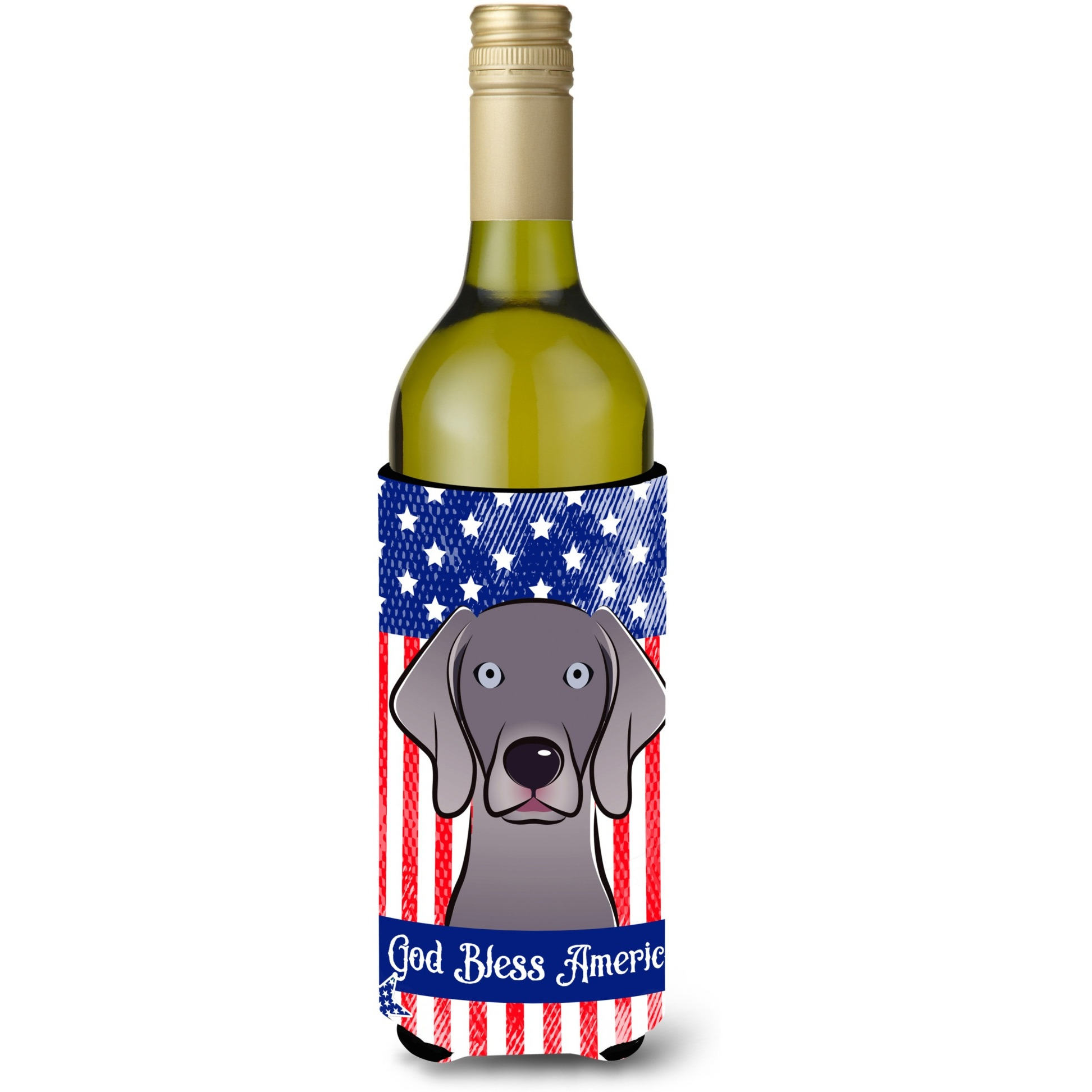 &quotCaroline's Treasures BB2161LITERK "&quotWeimaraner"" Wine Bottle Hugger Koozie, 750ml, Multicolor"