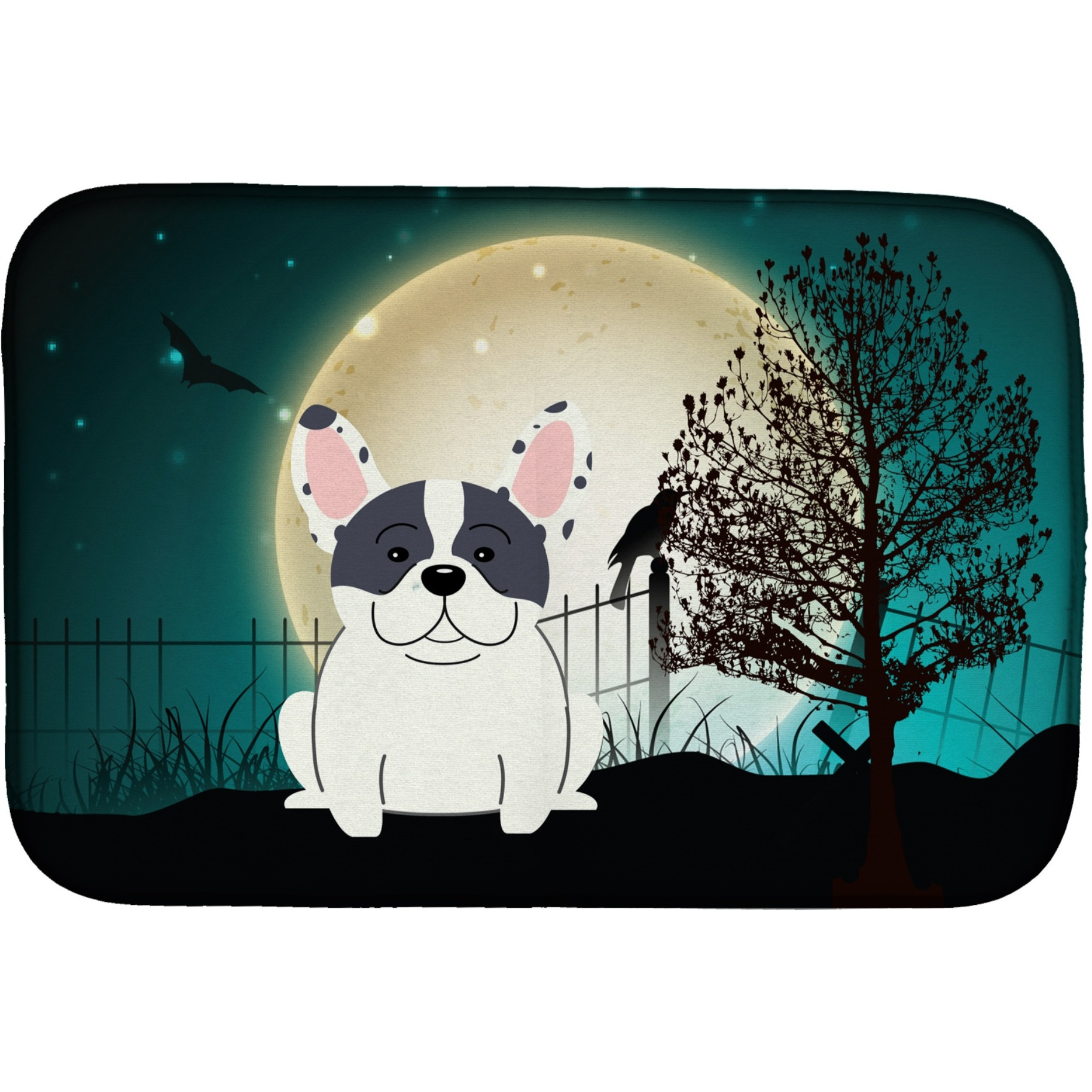 &quotCaroline's Treasures Adds A Touch Of Flair Dish Drying Mat, 14"" x 21"", Halloween"