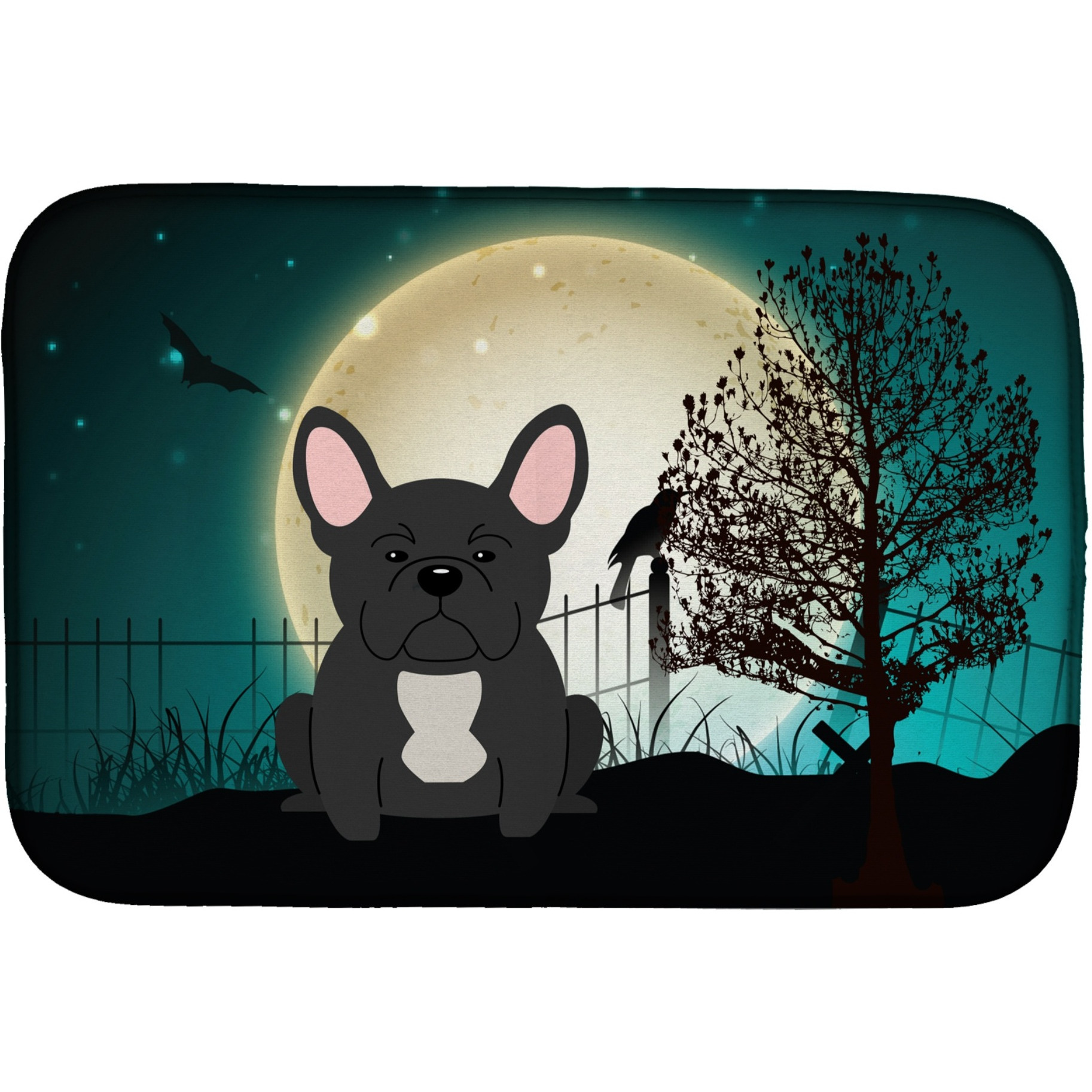 &quotCaroline's Treasures BB2204DDM Dish Drying Mat, 14"" x 21"", Halloween"