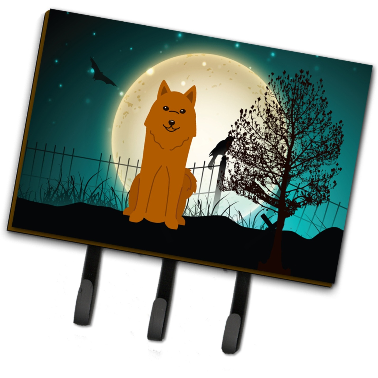 &quotCaroline's Treasures Halloween Scary Karelian Bear Dog Leash or Key Holder BB2212TH68, Triple, Multicolor"