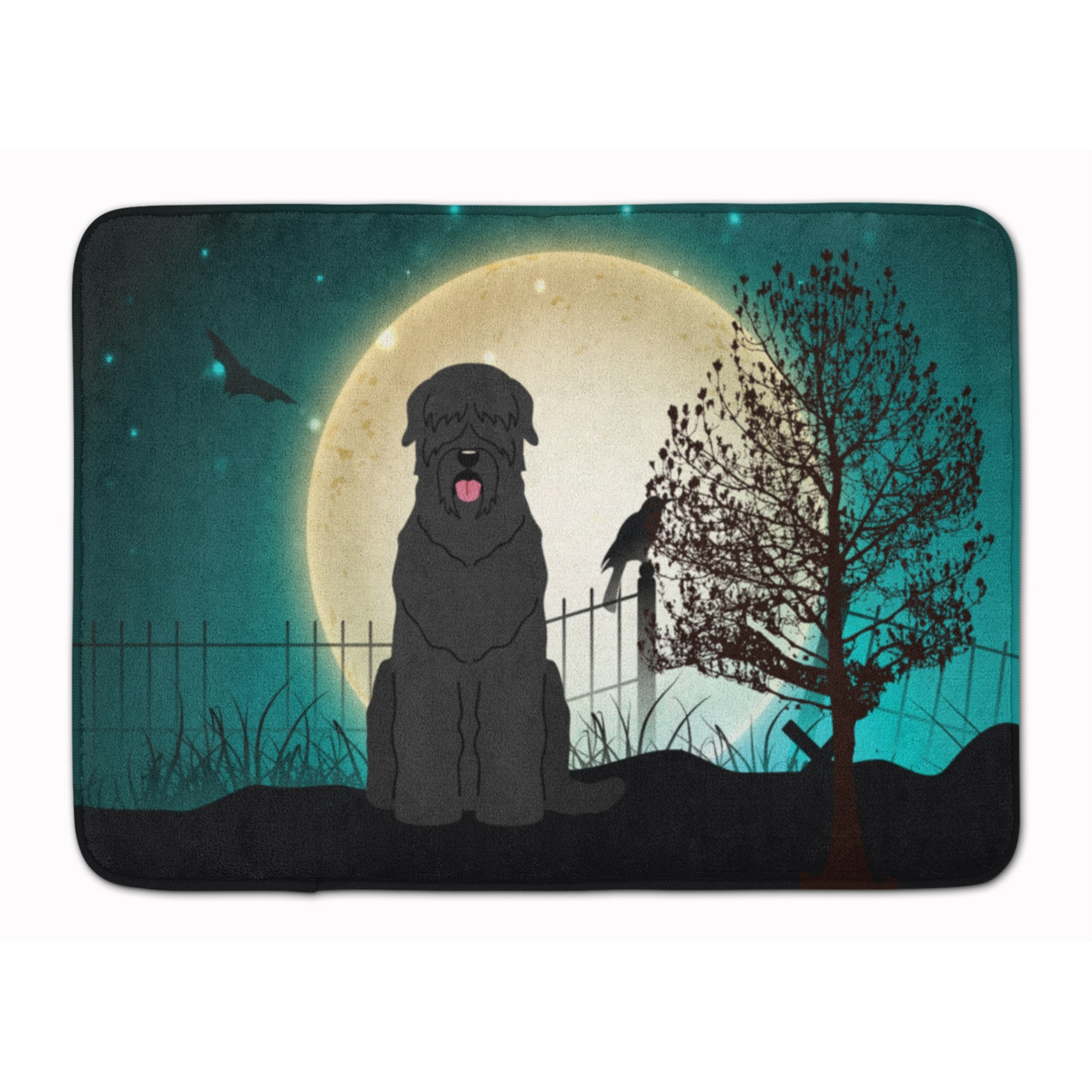 &quotCaroline's Treasures Halloween Scary Black Russian Terrier, 19"" x 27"", Multicolor"