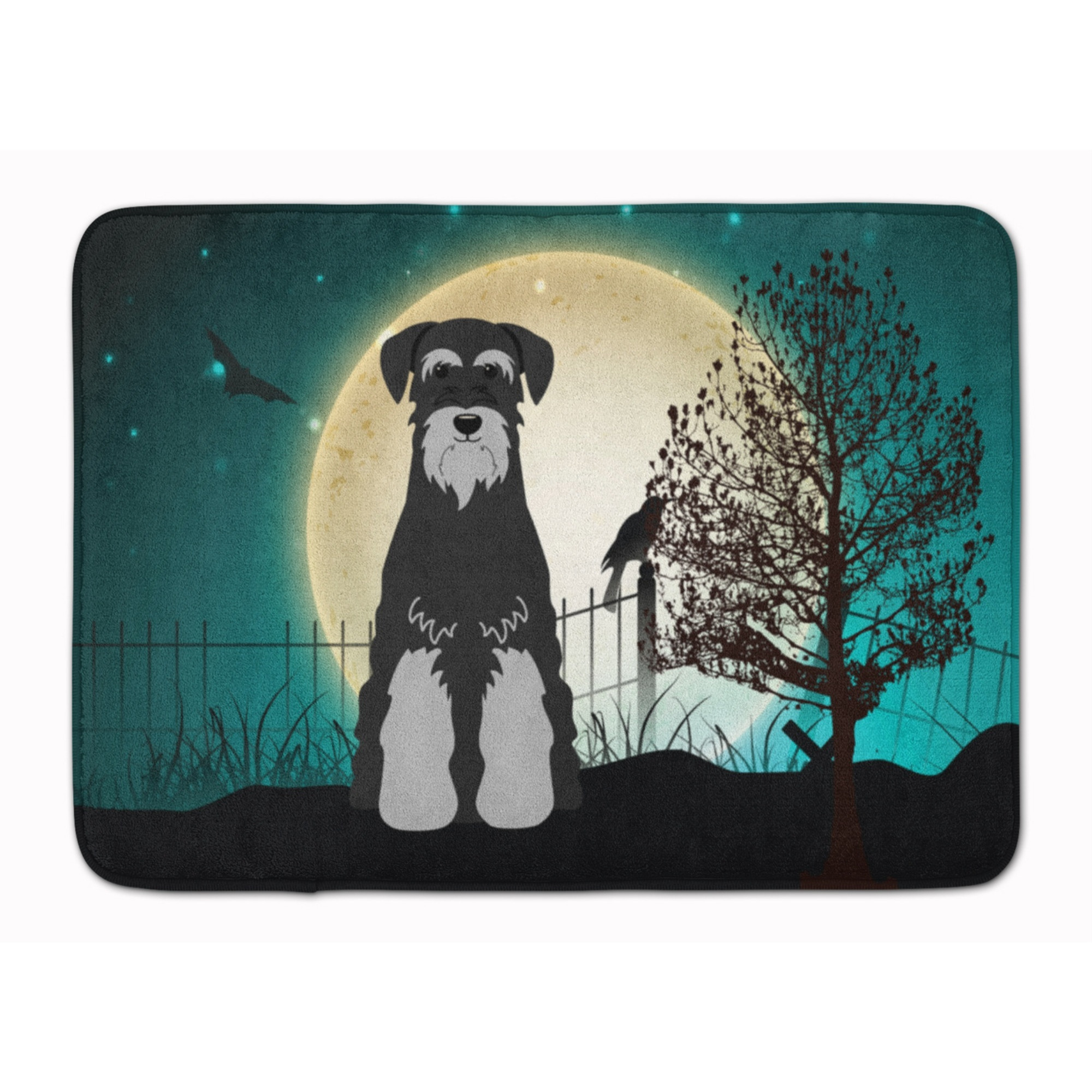&quotCaroline's Treasures Halloween Standard Schnauzer Black Grey, 19"" x 27"", Multicolor"