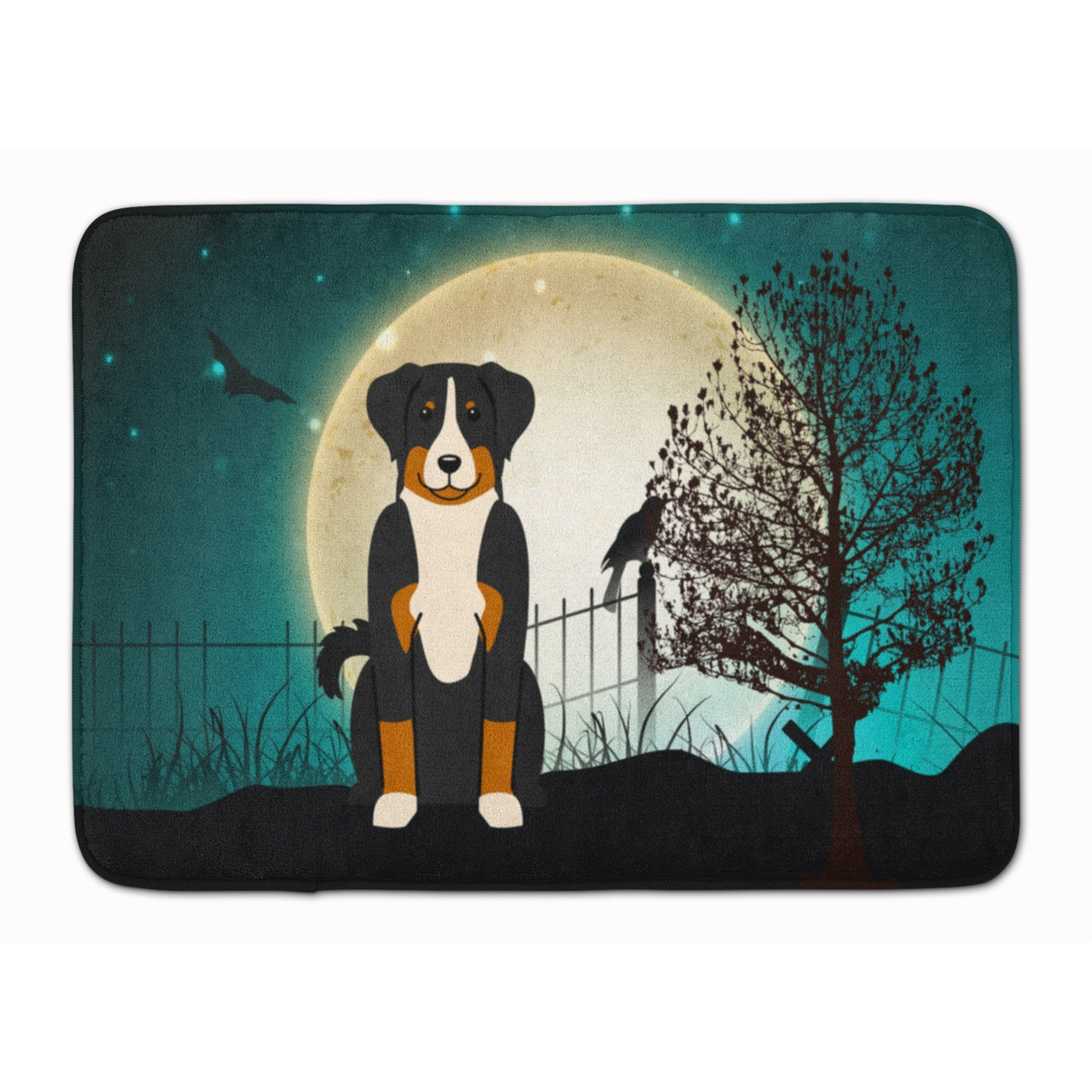 &quotCaroline's Treasures Halloween Scary Appenzeller Sennenhund Floor Mat, 19"" x 27"", Multicolor"