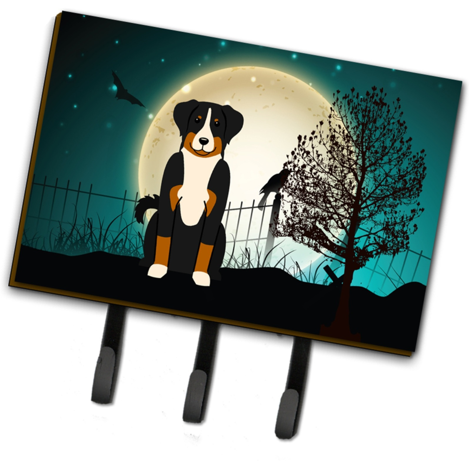 &quotCaroline's Treasures Halloween Scary Appenzeller Sennenhund Leash or Key Holder BB2233TH68, Triple, Multicolor"