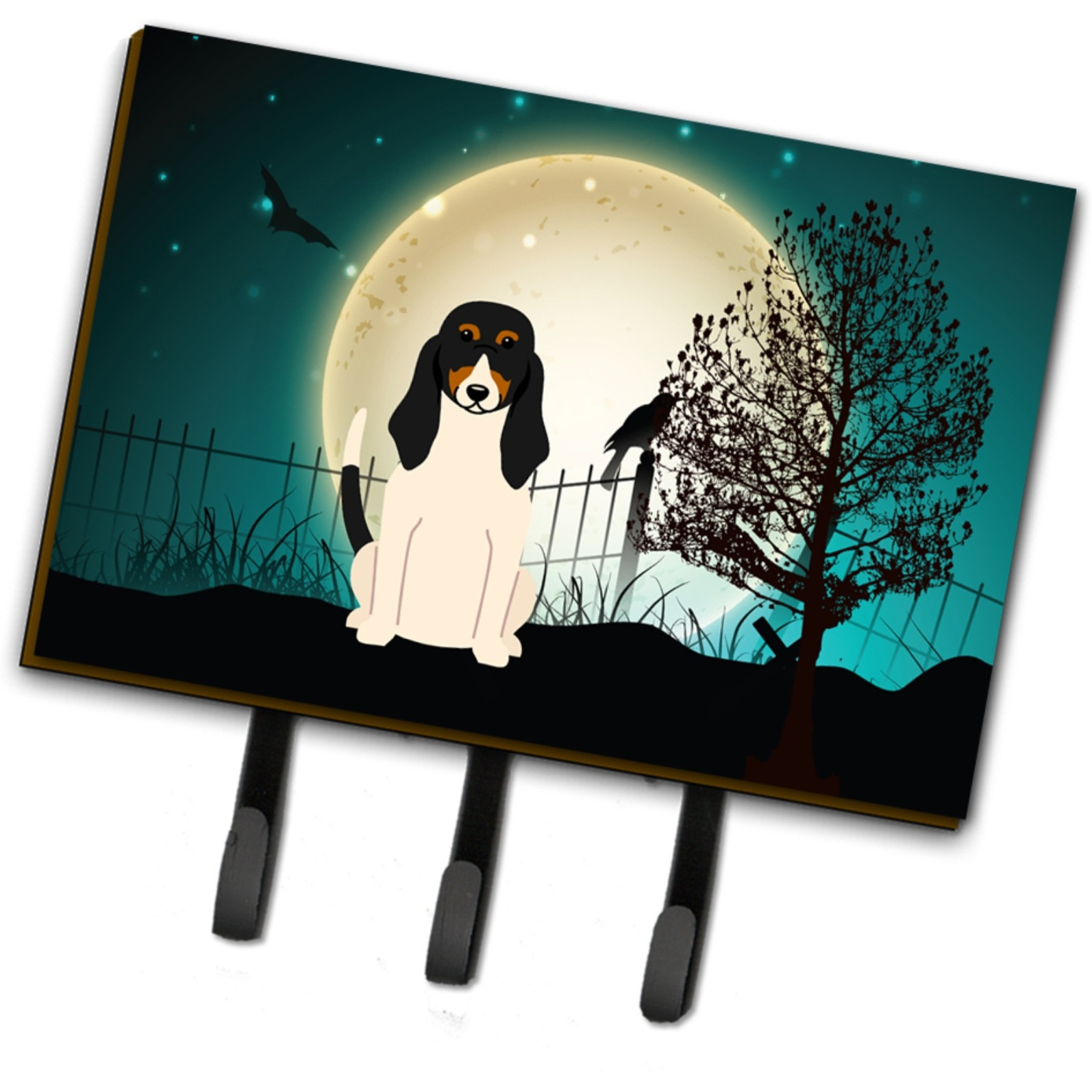 &quotCaroline's Treasures Halloween Scary Swiss Hound Leash or Key Holder BB2234TH68, Triple"