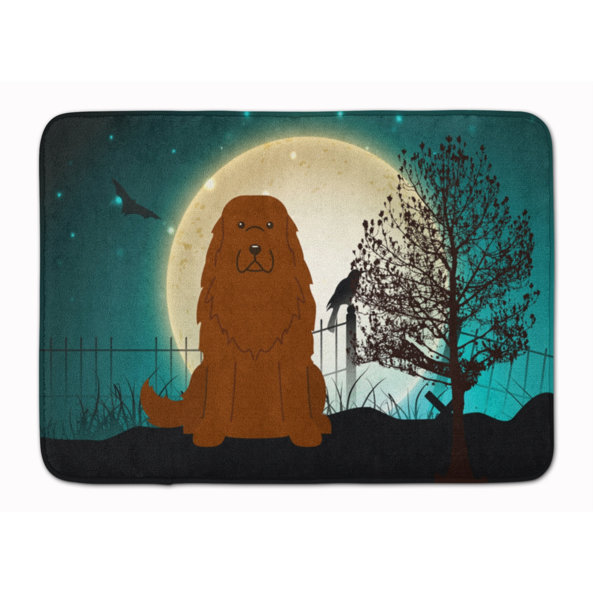 &quotCaroline's Treasures Halloween Scary Caucasian Shepherd Dog Floor Mat, 19"" x 27"", Multicolor"