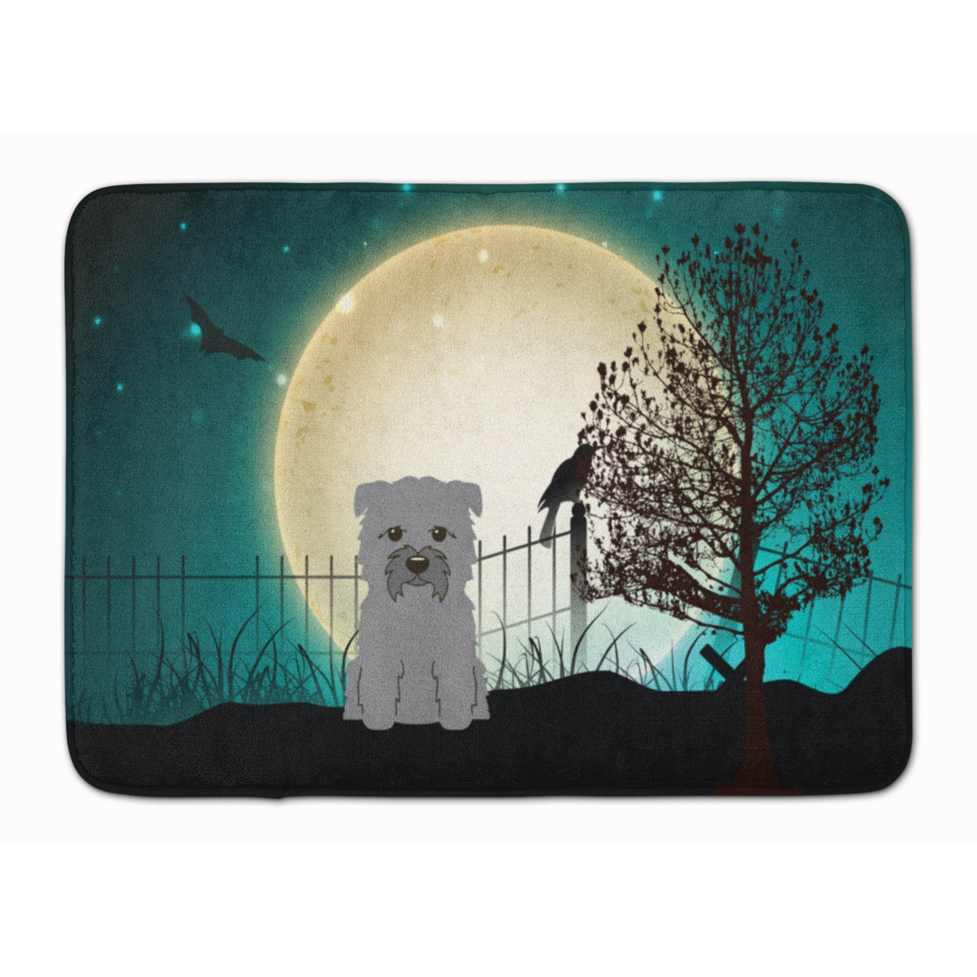 &quotCaroline's Treasures Halloween Scary Glen of Imal Grey Floor Mat, 19"" x 27"", Multicolor"