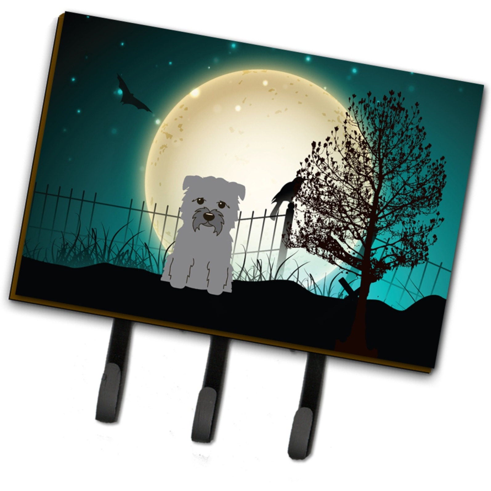&quotCaroline's Treasures Halloween Scary Glen of Imal Grey Leash or Key Holder BB2249TH68, Triple"