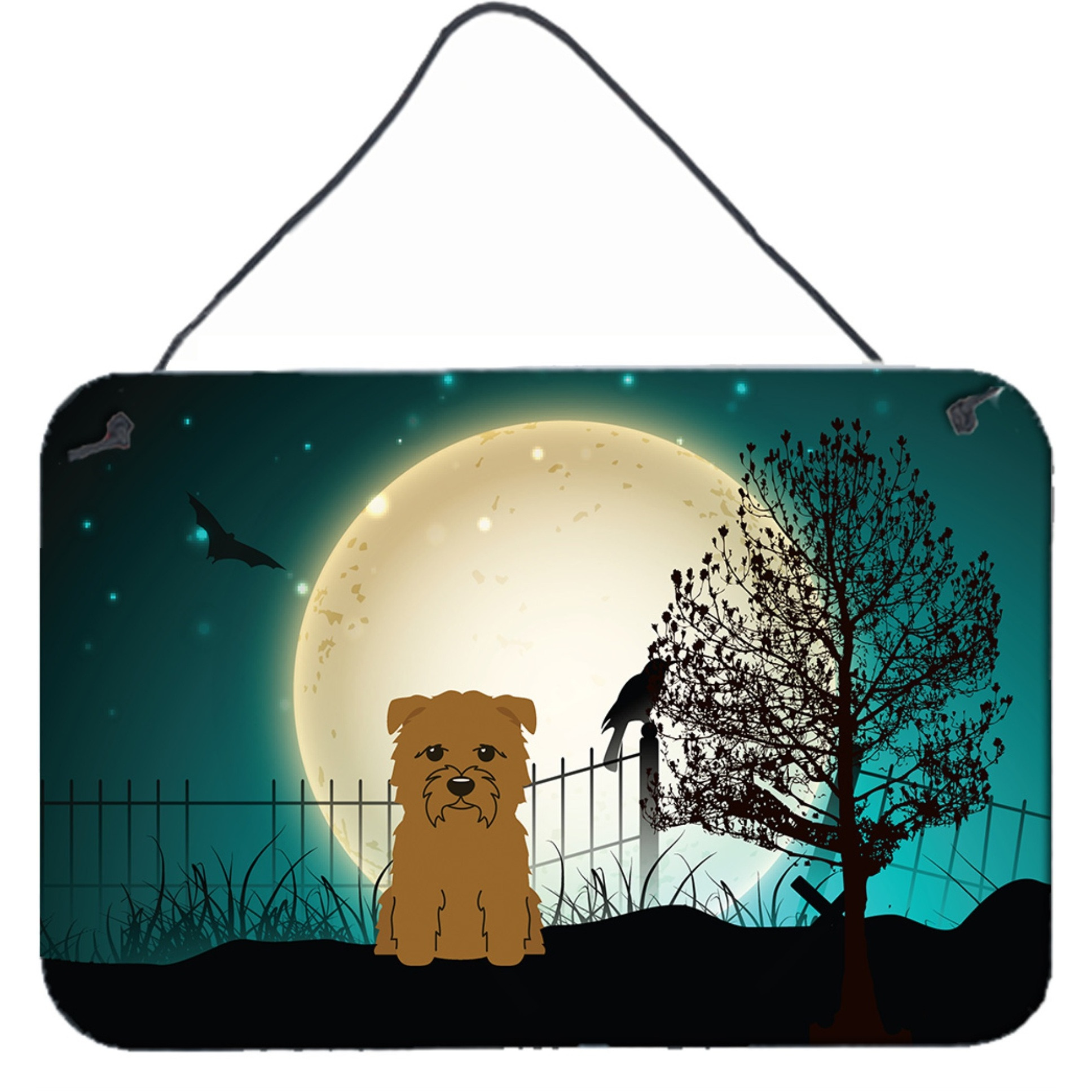 &quotCaroline's Treasures Halloween Scary Glen of Imal Tan Wall or Door Hanging Prints BB2250DS812, 8"" x 12"""