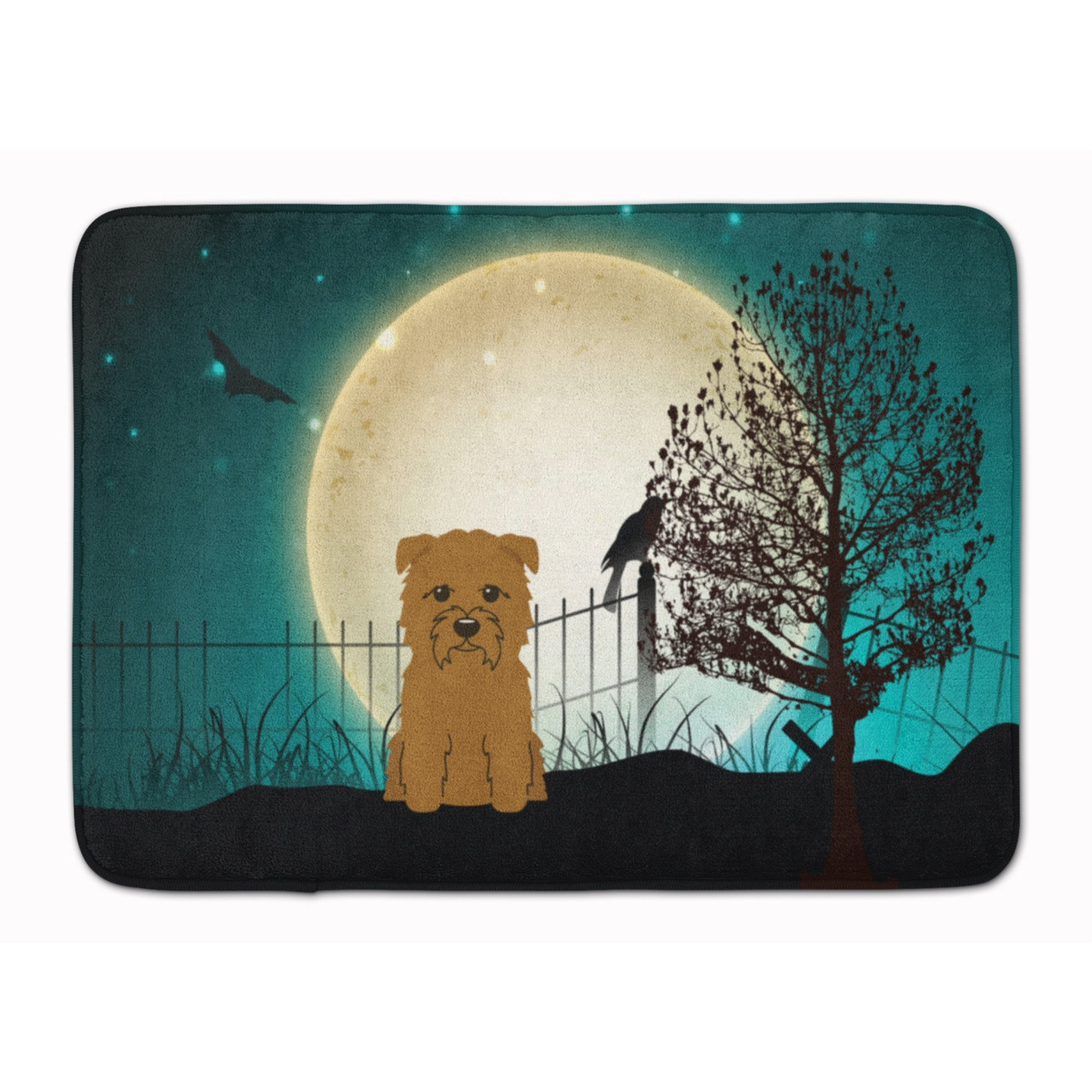 &quotCaroline's Treasures Halloween Scary Glen of Imal Tan Floor Mat, 19"" x 27"", Multicolor"