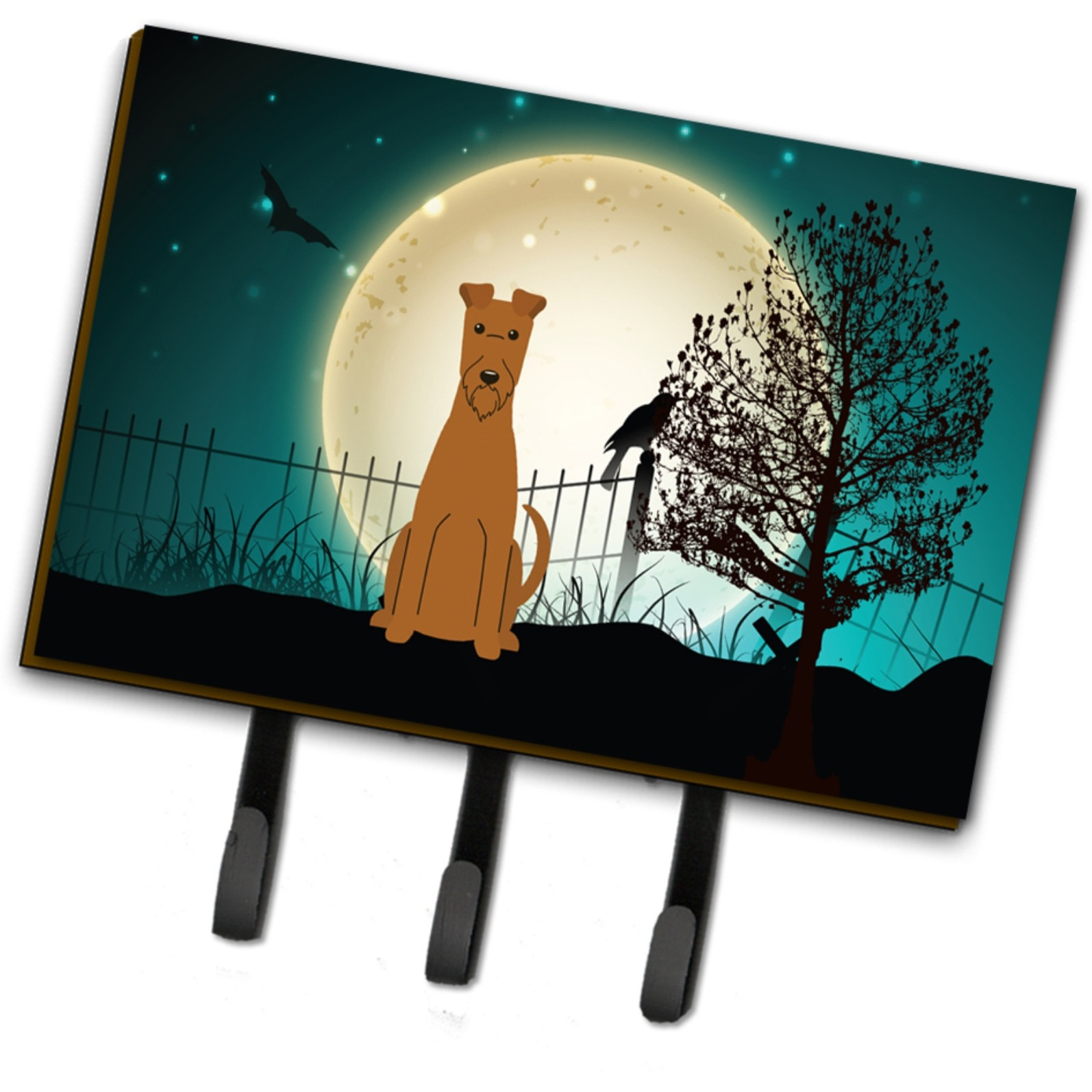 &quotCaroline's Treasures Halloween Scary Irish Terrier Leash or Key Holder BB2252TH68, Triple"