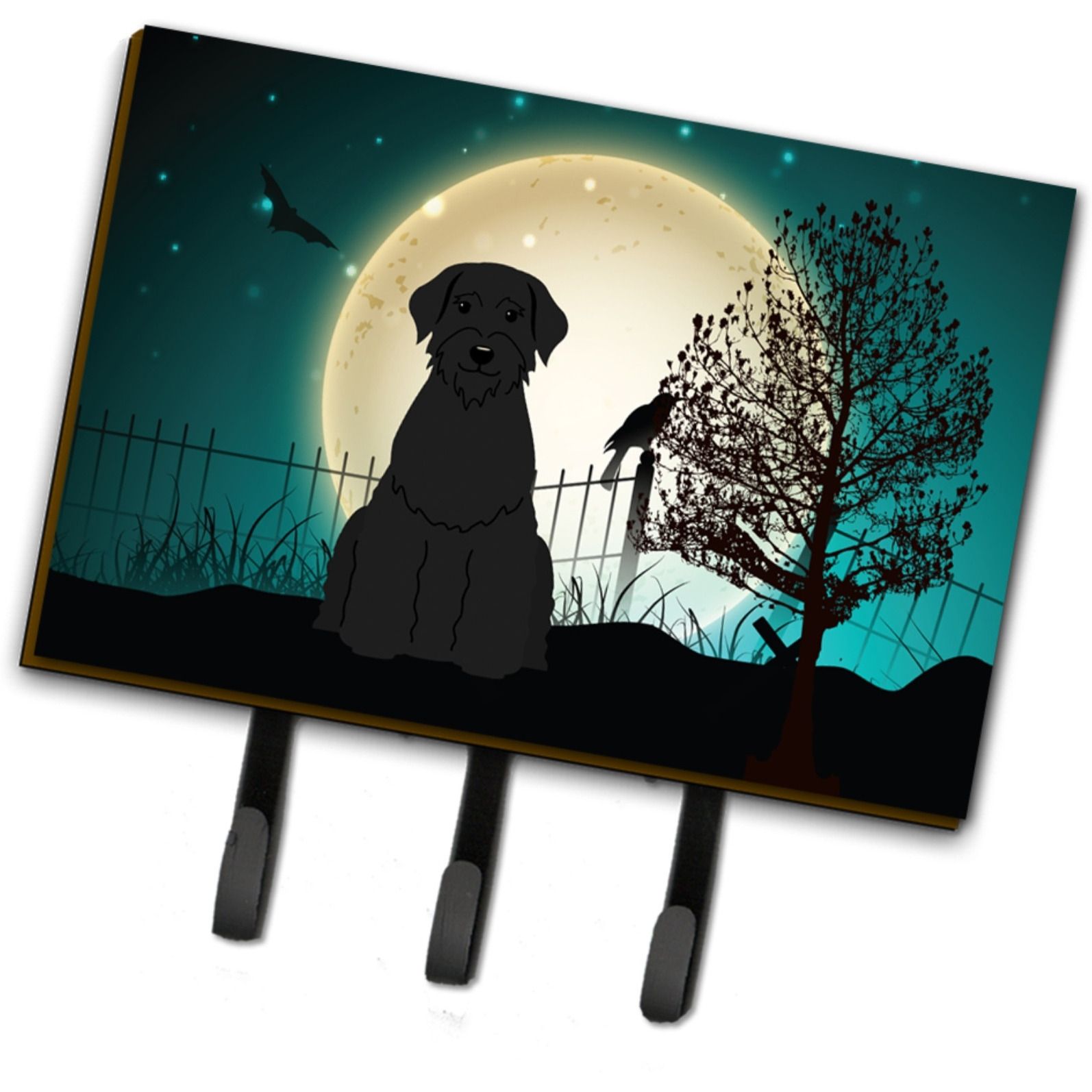 &quotCaroline's Treasures Halloween Scary Giant Schnauzer Leash or Key Holder BB2256TH68, Triple"