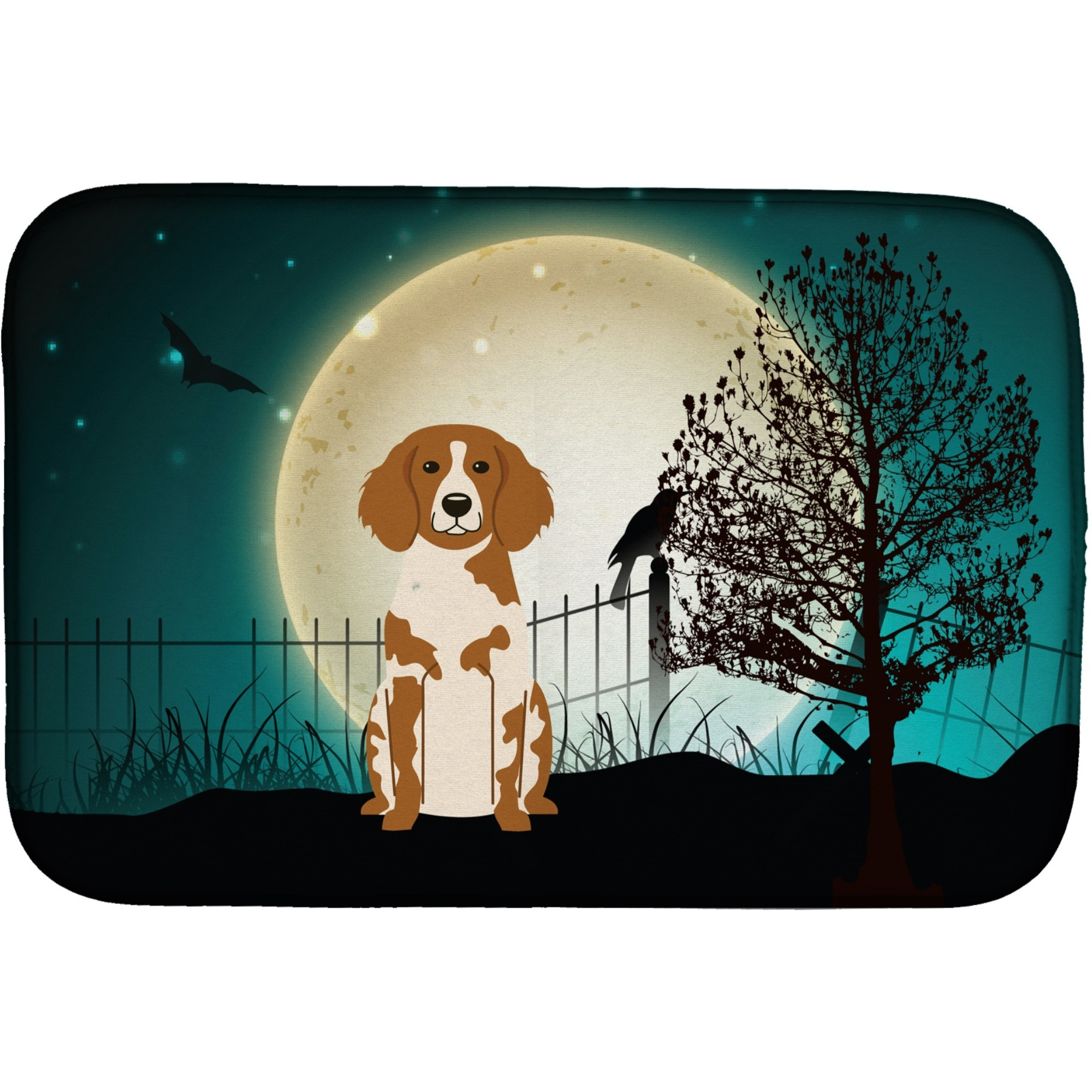 &quotCaroline's Treasures BB2262DDM Dish Drying Mat, 14 x 21, Halloween"