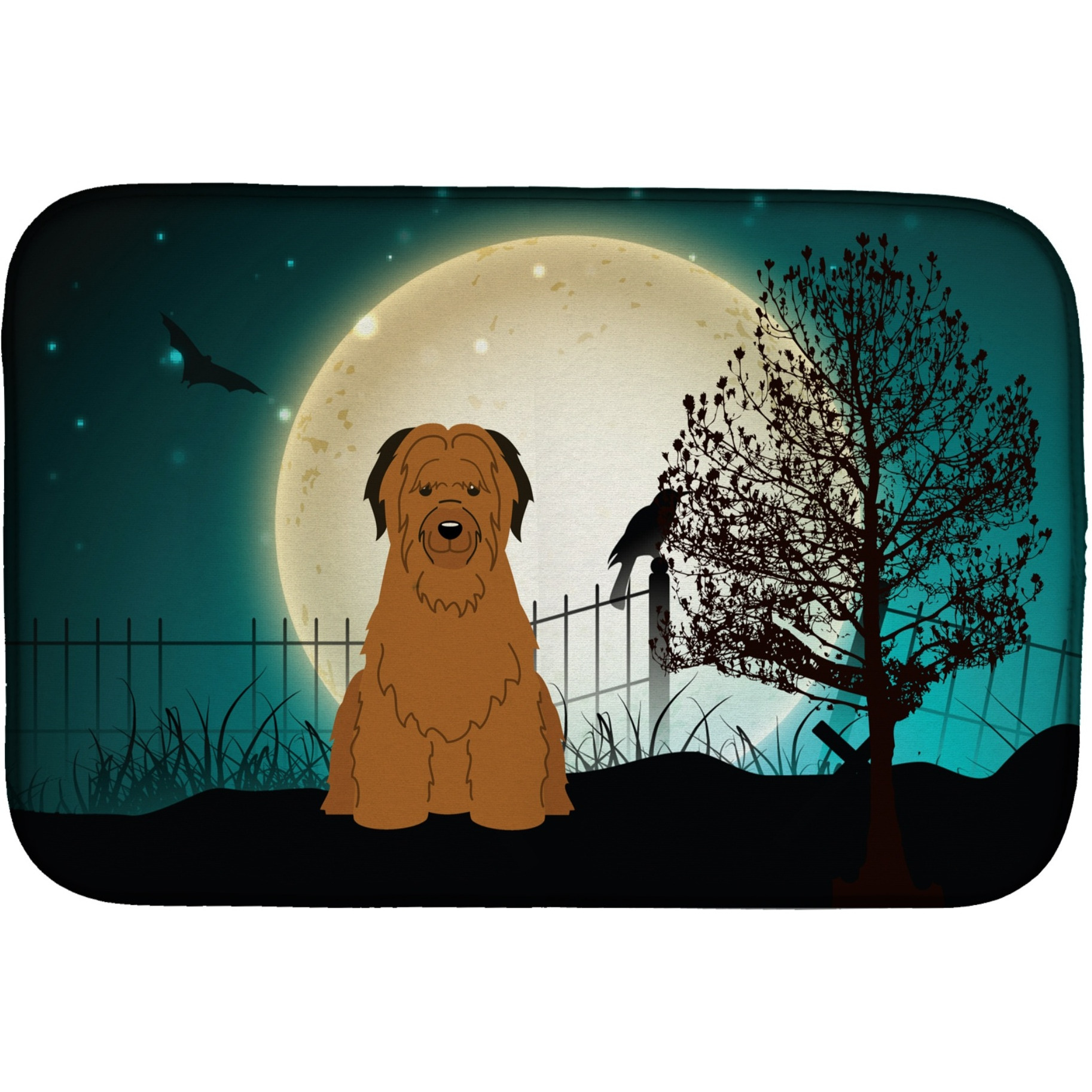 &quotCaroline's Treasures BB2272DDM Dish Drying Mat, 14"" x 21"", Halloween"