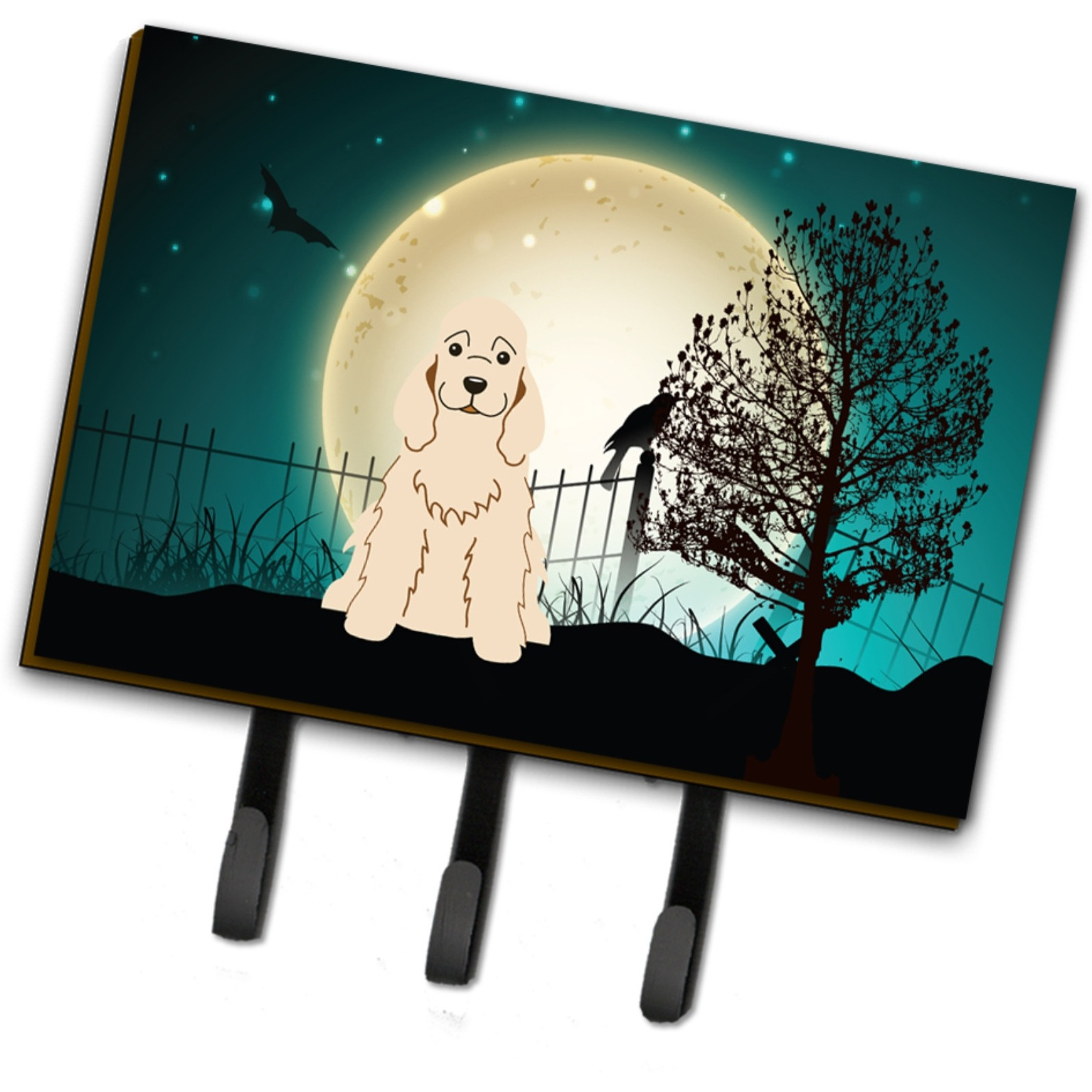 &quotCaroline's Treasures Halloween Scary Cocker Spaniel Buff Leash or Key Holder BB2284TH68, Triple"