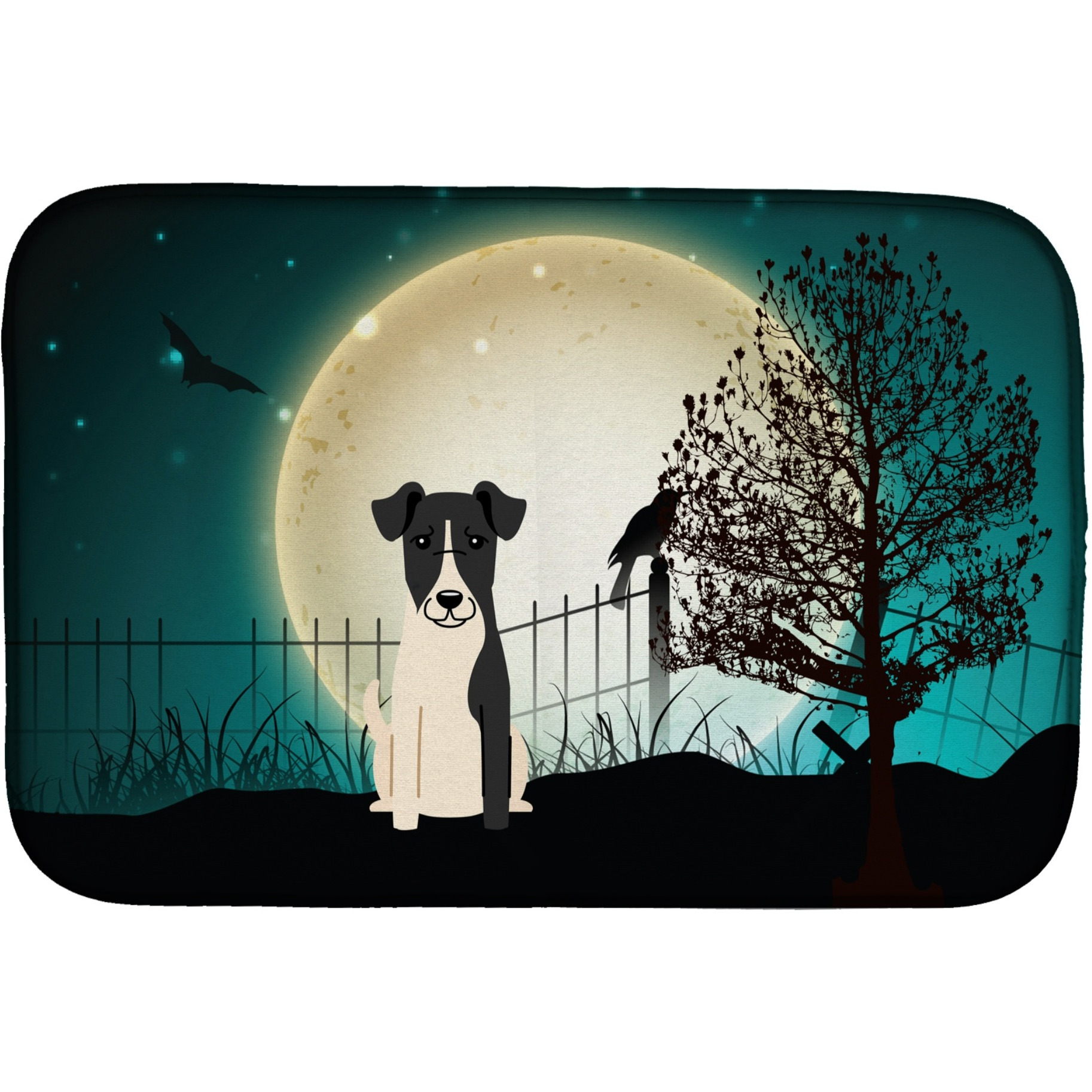 &quotCaroline's Treasures BB2288DDM Dish Drying Mat, 14"" x 21"", Halloween"
