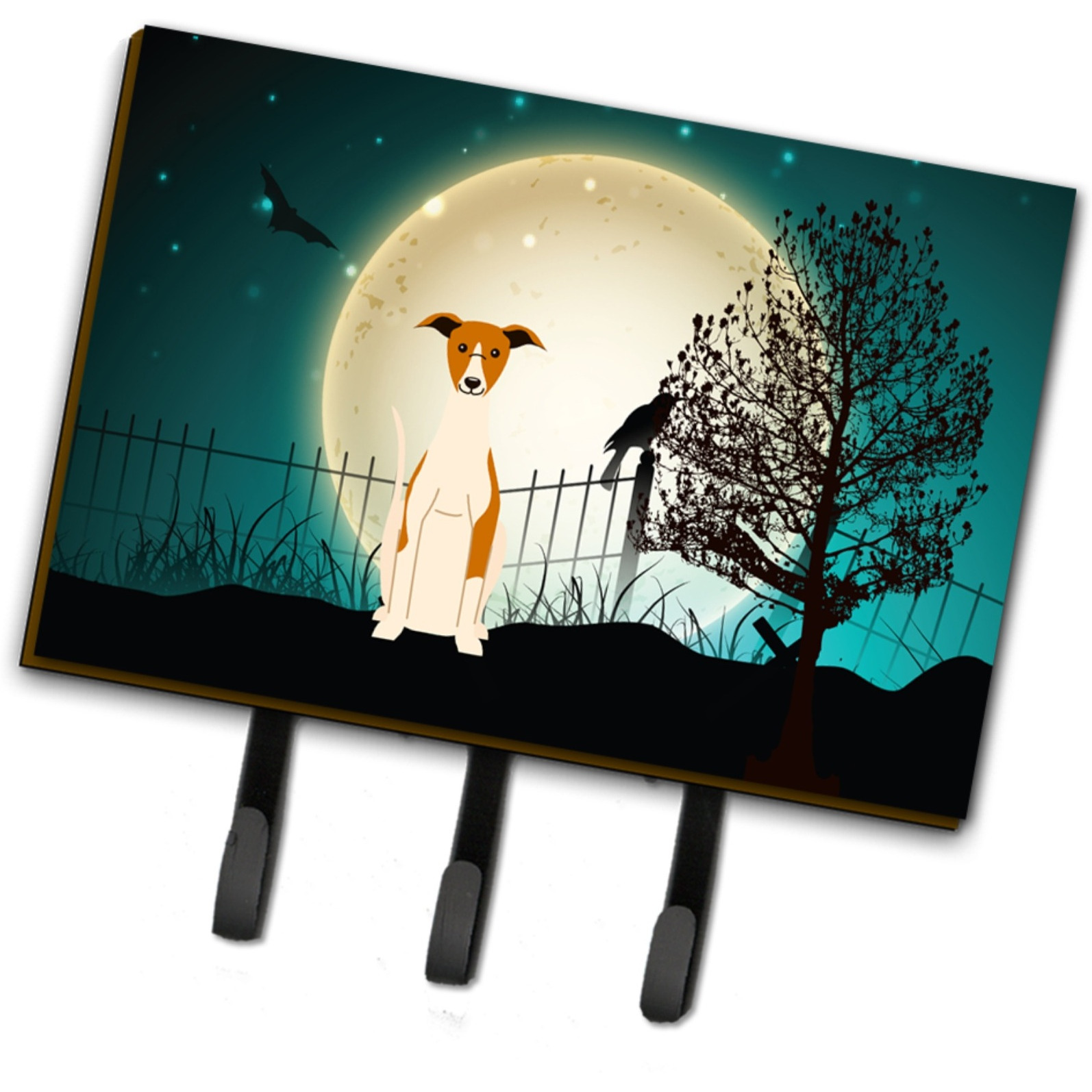 &quotCaroline's Treasures Halloween Scary Whippet Leash or Key Holder BB2289TH68, Triple, Multicolor"