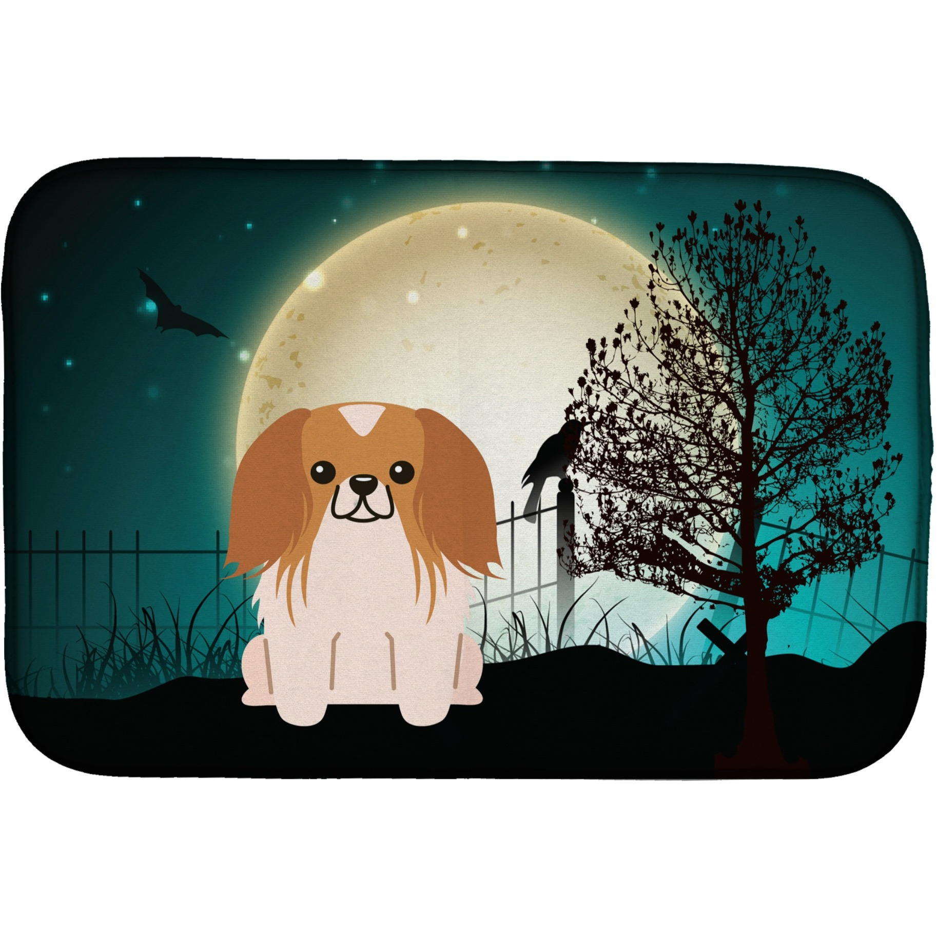&quotCaroline's Treasures BB2293DDM Dish Drying Mat, 14"" x 21"", Halloween"
