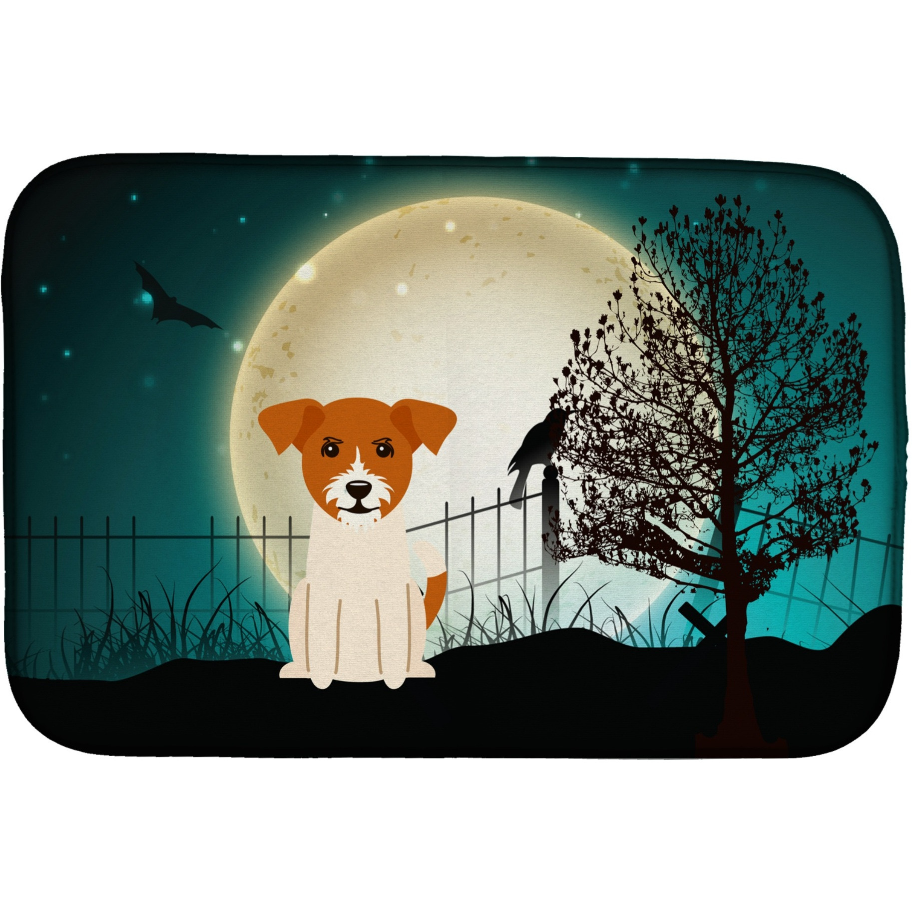 &quotCaroline's Treasures BB2298DDM Dish Drying Mat, 14"" x 21"", Halloween"