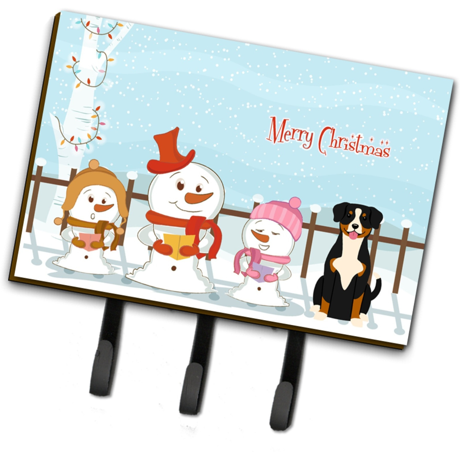 &quotCaroline's Treasures Christmas Carolers Merry Entlebucher Leash or Key Holder BB2369TH68, Triple"