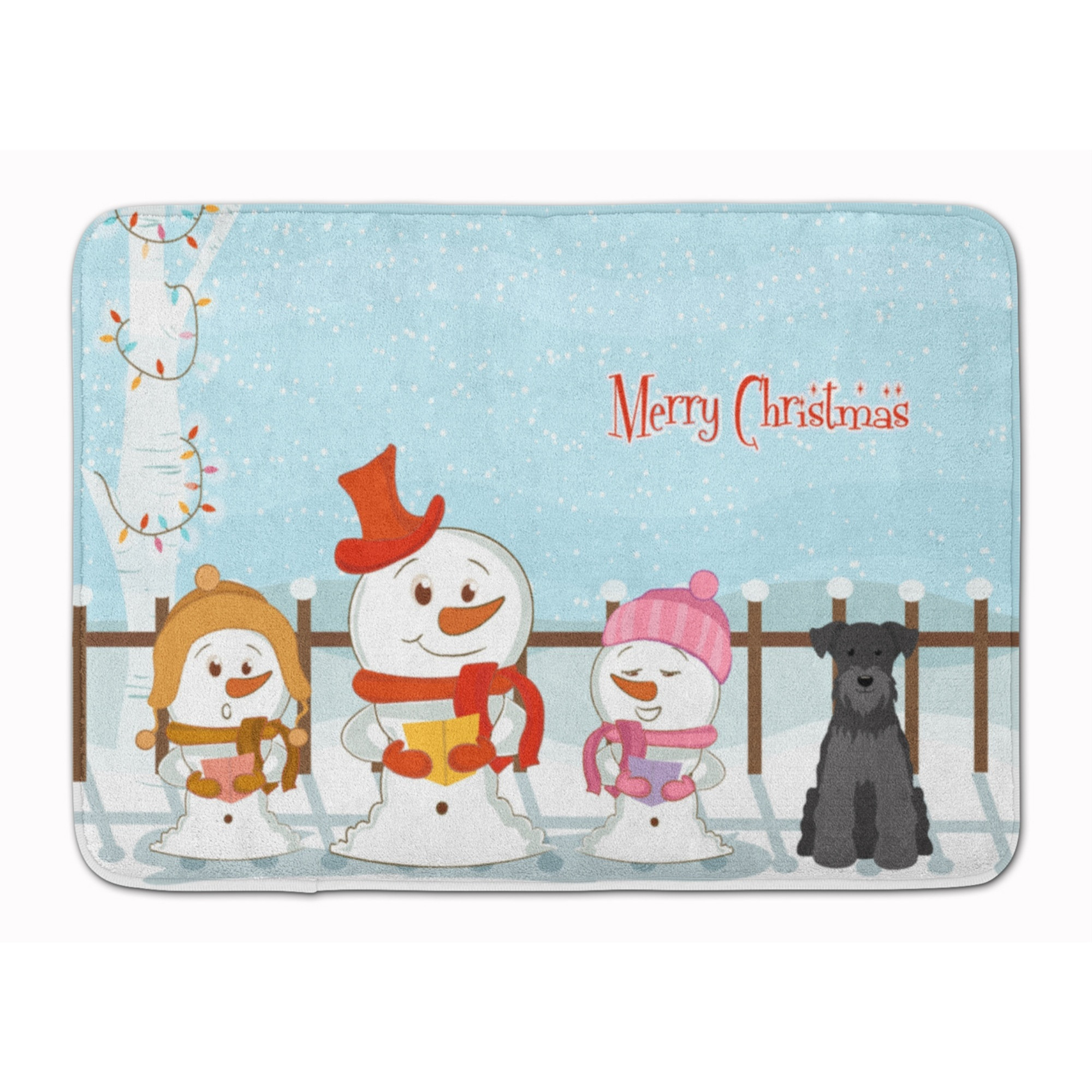 &quotCaroline's Treasures Christmas Miniature Schanuzer Black, 19"" x 27"", Multicolor"