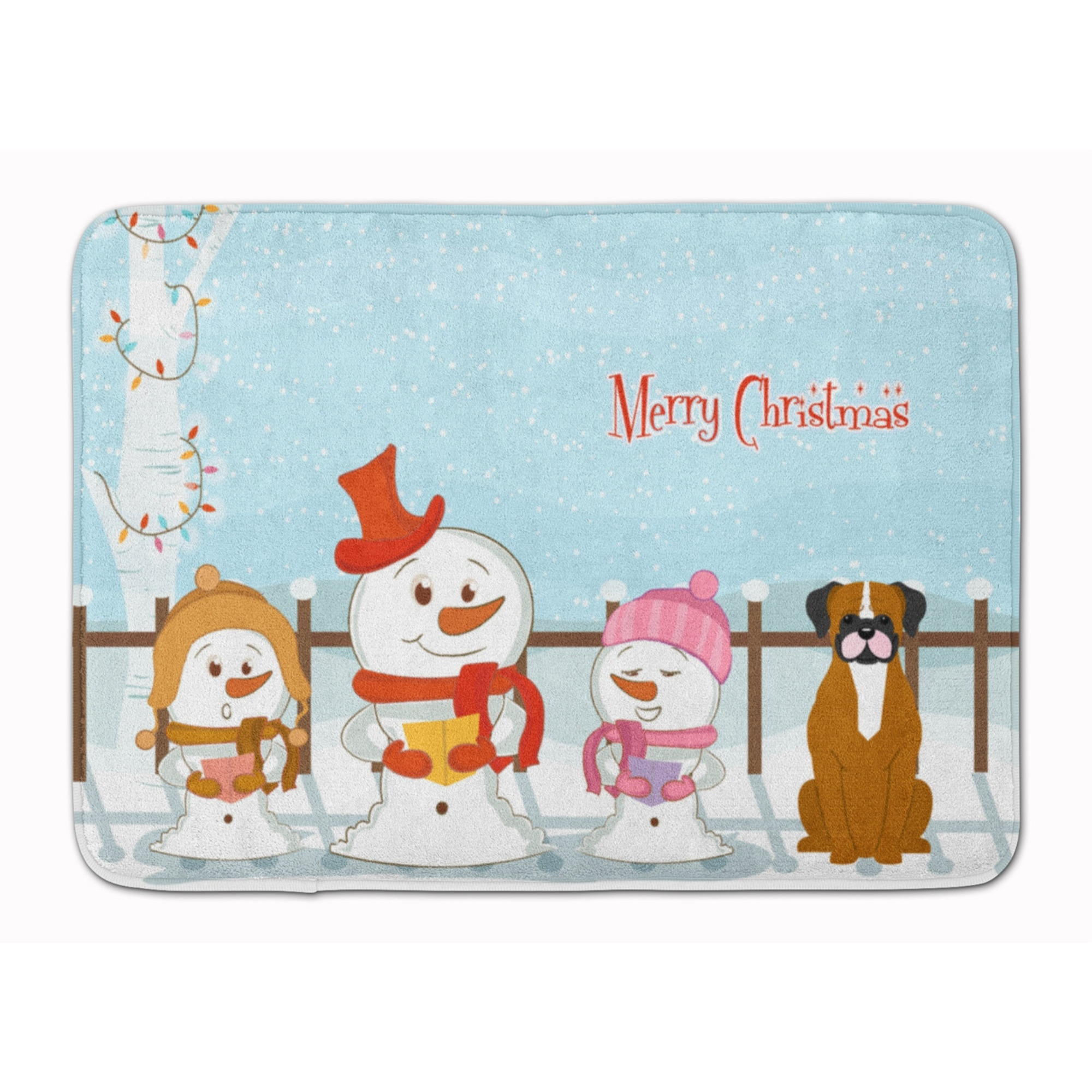 &quotCaroline's Treasures Merry Christmas Flashy Fawn Boxer, 19"" x 27"", Multicolor"