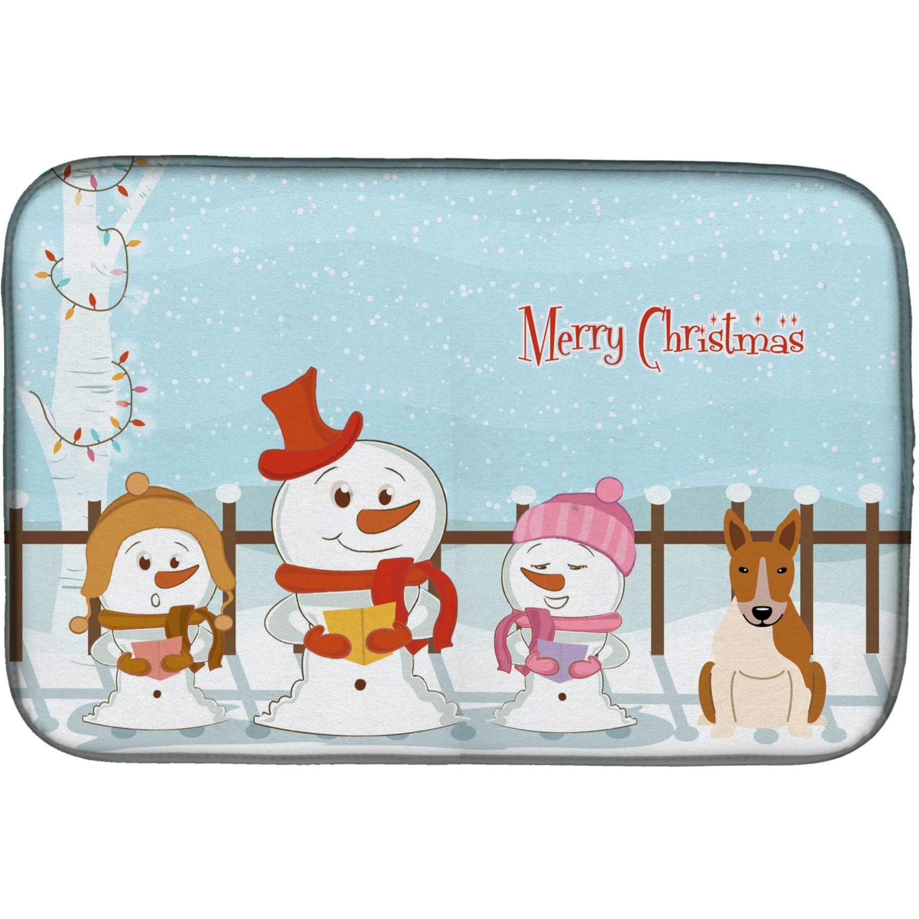 &quotCaroline's Treasures BB2466DDM Dish Drying Mat, 14"" x 21"", Christmas Carolers"