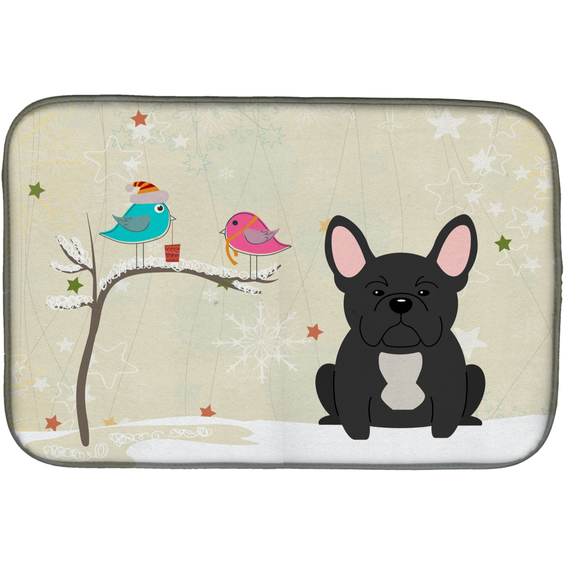 &quotCaroline's Treasures BB2486DDM Dish Drying Mat, 14"" x 21"", Christmas Presents"