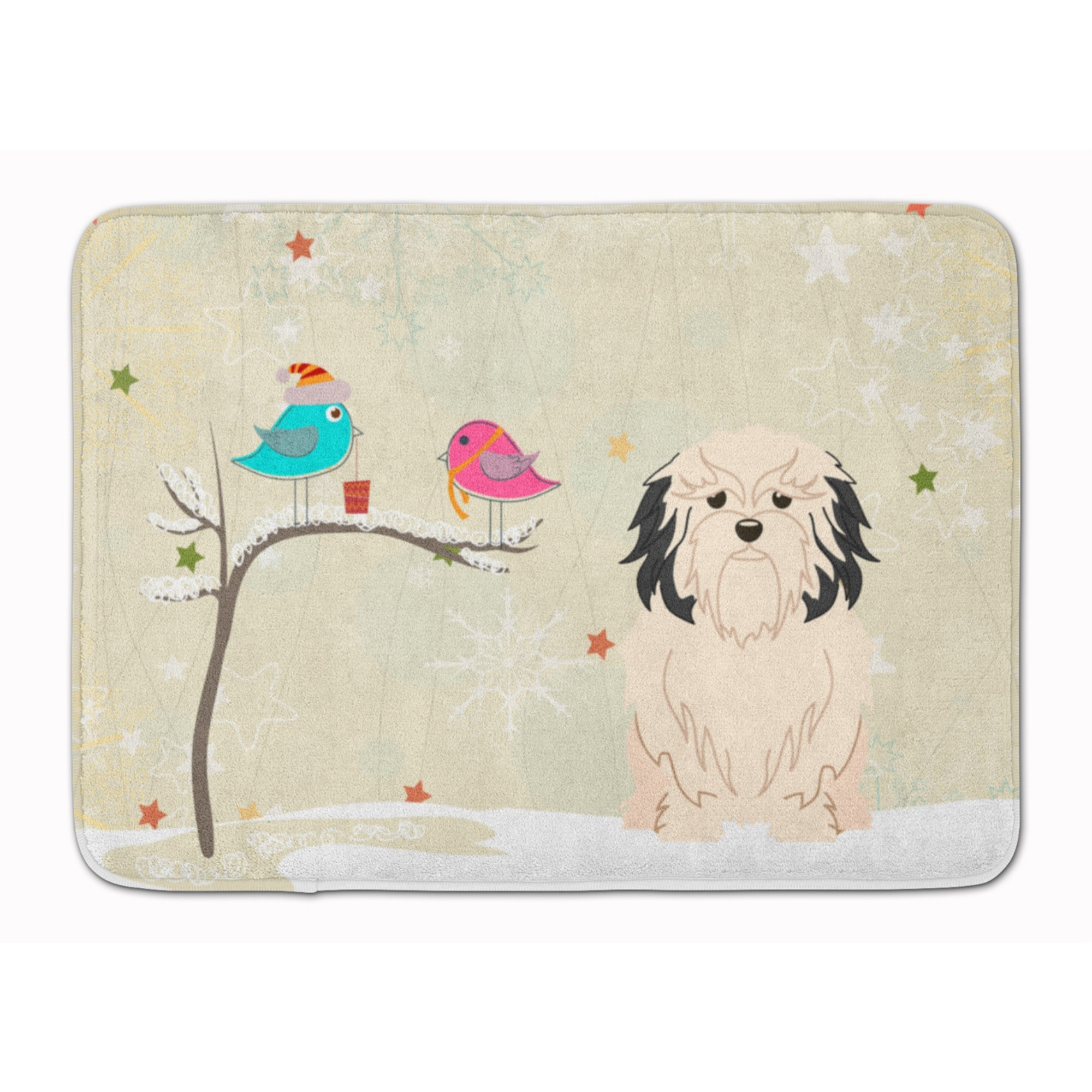 &quotCaroline's Treasures Christmas Presents Friends Lowchen, 19"" x 27"", Multicolor"