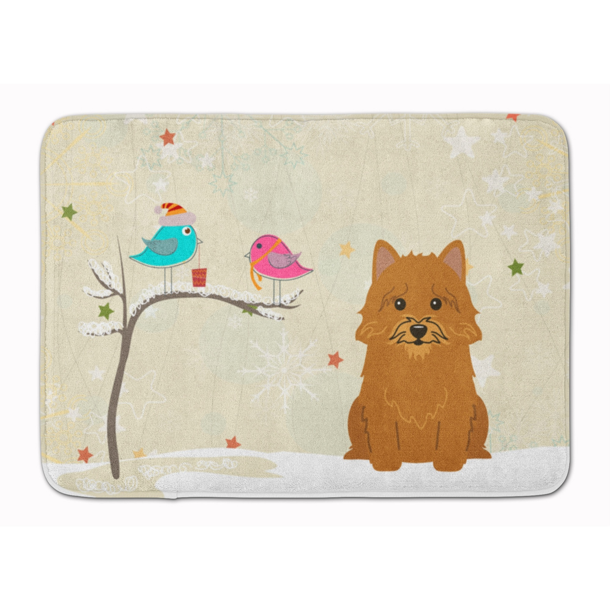 &quotCaroline's Treasures Christmas Presents Norwich Terrier Floor Mat, 19"" x 27"", Multicolor"