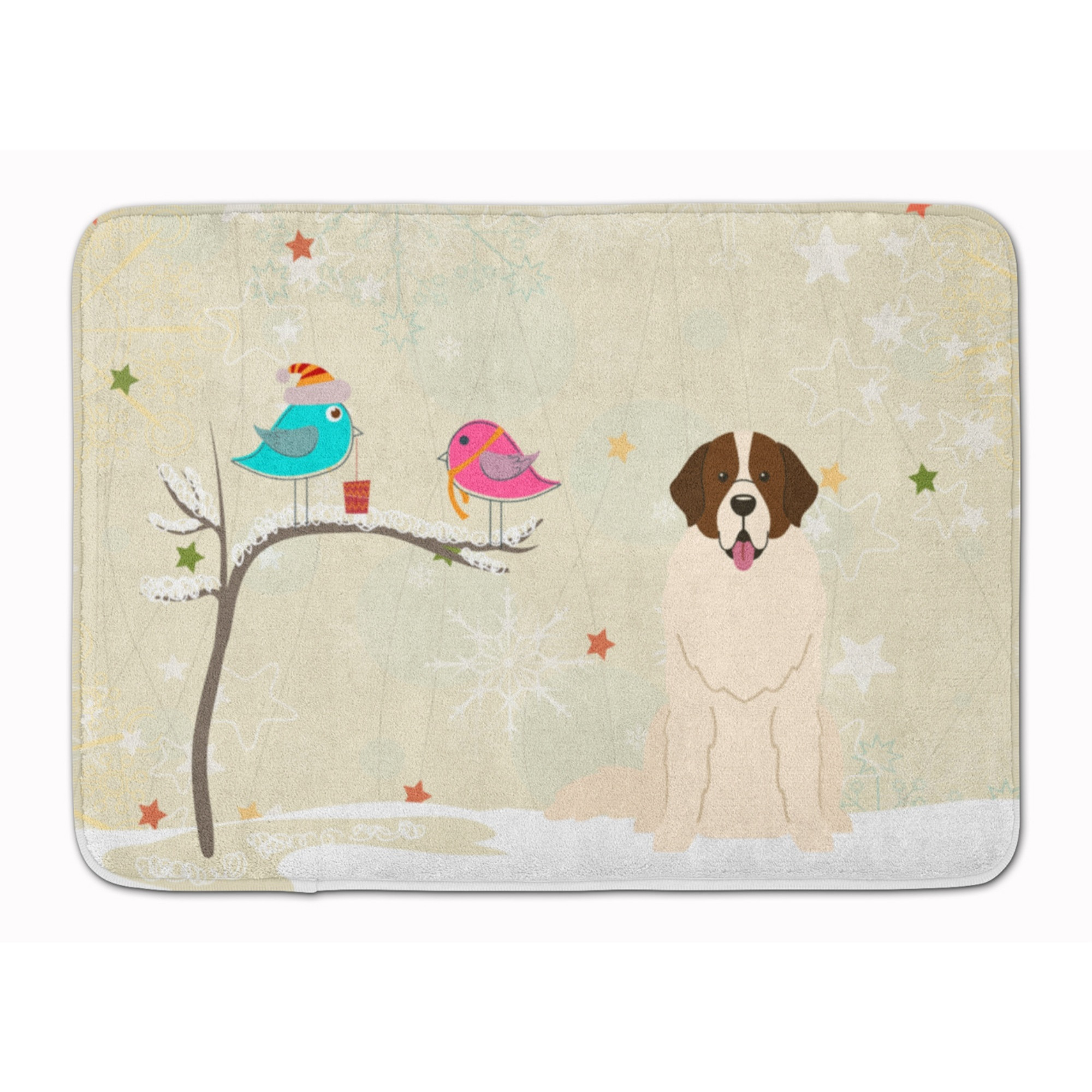 &quotCaroline's Treasures Christmas Presents Moscow Watchdog Floor Mat, 19"" x 27"", Multicolor"