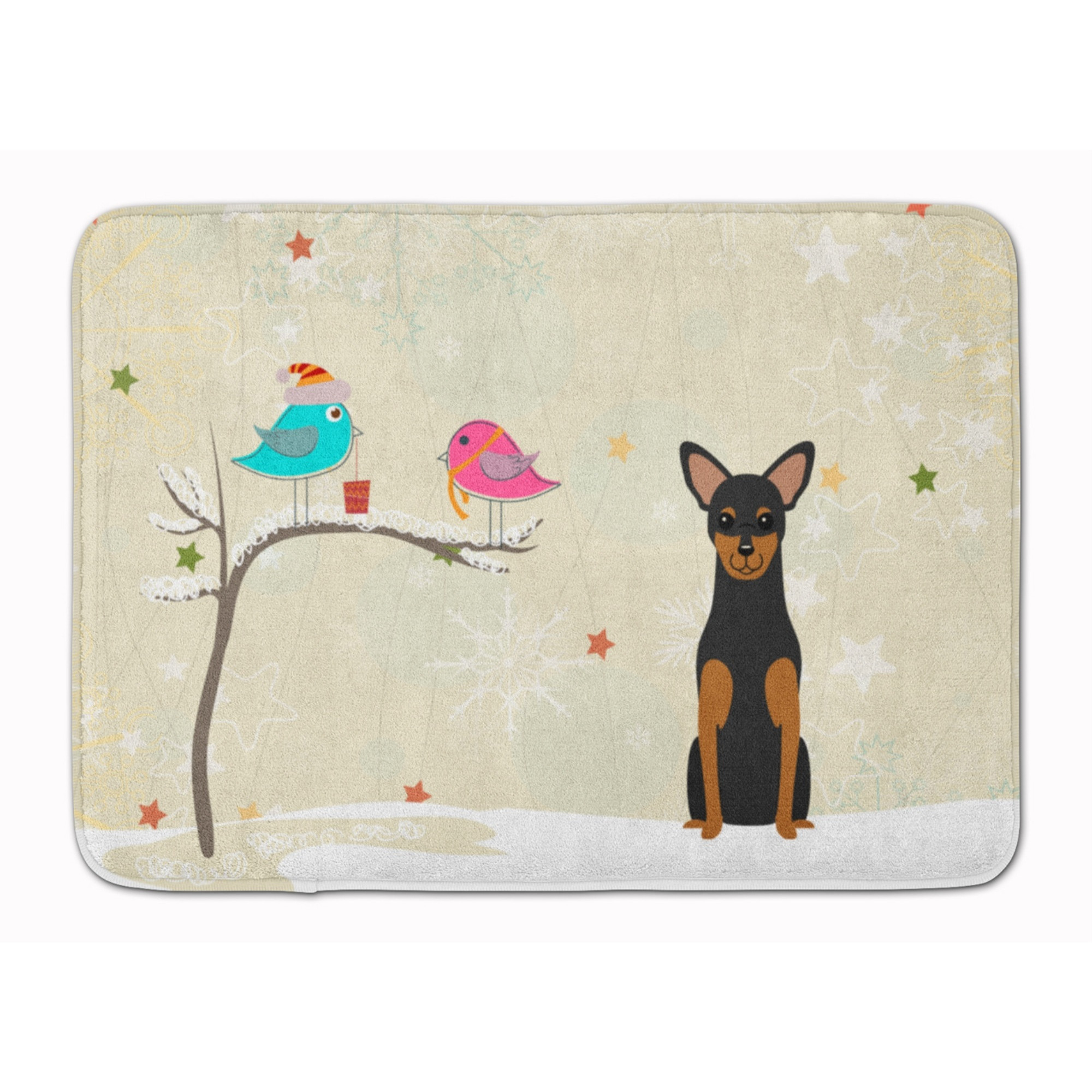&quotCaroline's Treasures Christmas Presents Manchester Terrier Floor Mat, 19"" x 27"", Multicolor"