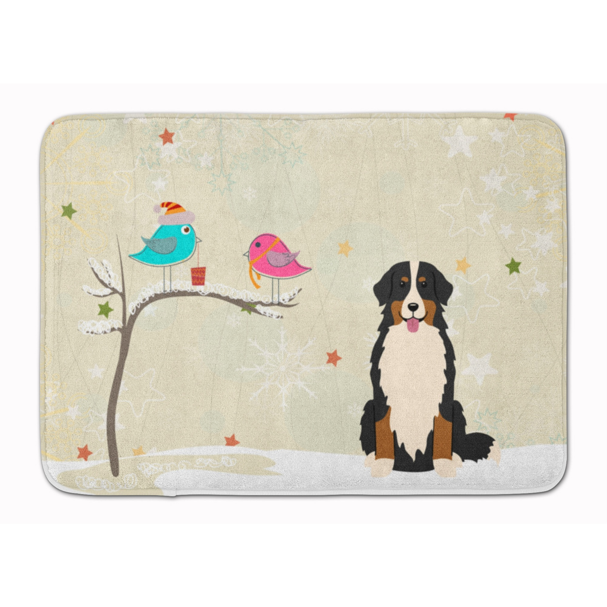 &quotCaroline's Treasures Christmas Presents Bernese Mountain Dog Floor Mat, 19"" x 27"", Multicolor"