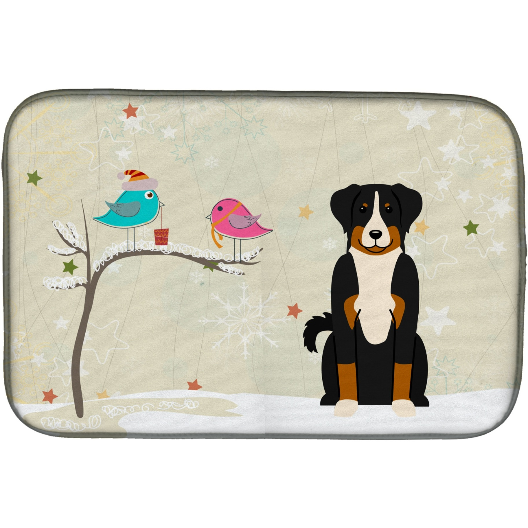 &quotCaroline's Treasures BB2515DDM Dish Drying Mat, 14"" x 21"", Christmas Presents"