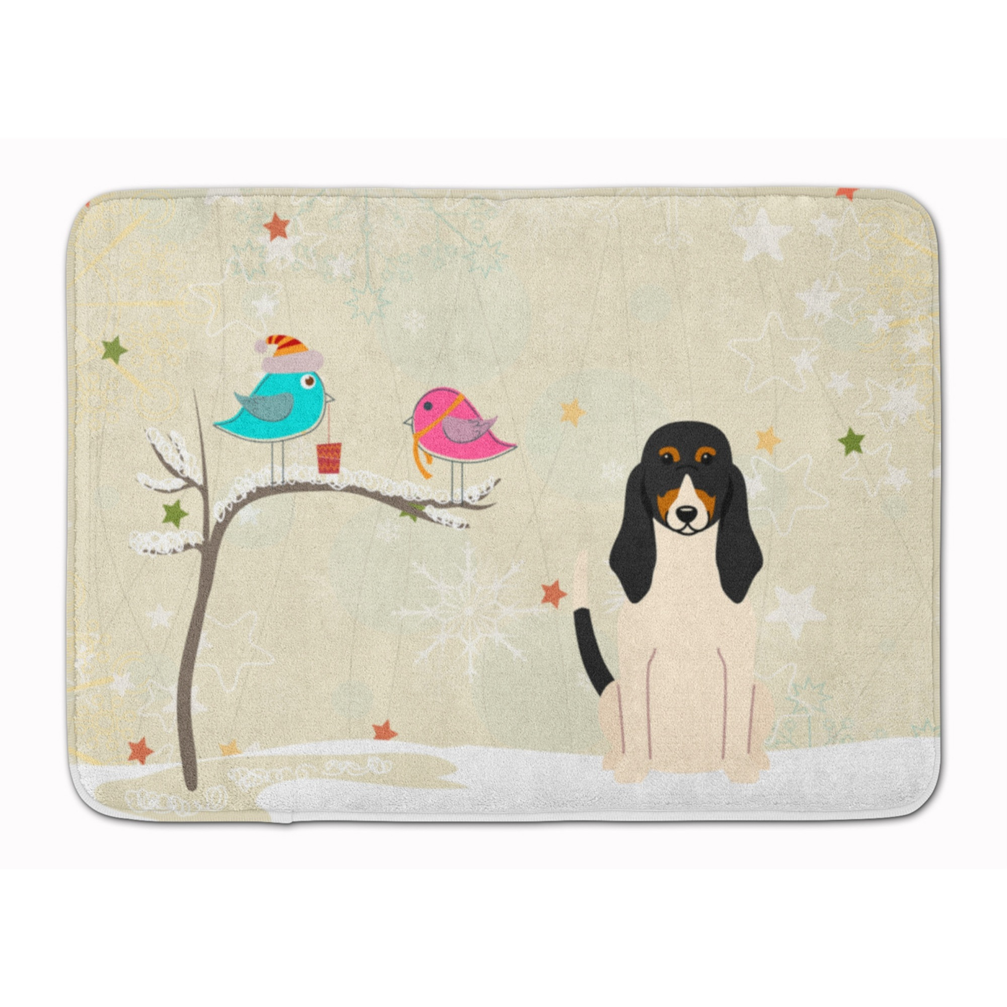 &quotCaroline's Treasures Christmas Presents Friends Swiss Hound, 19"" x 27"", Multicolor"
