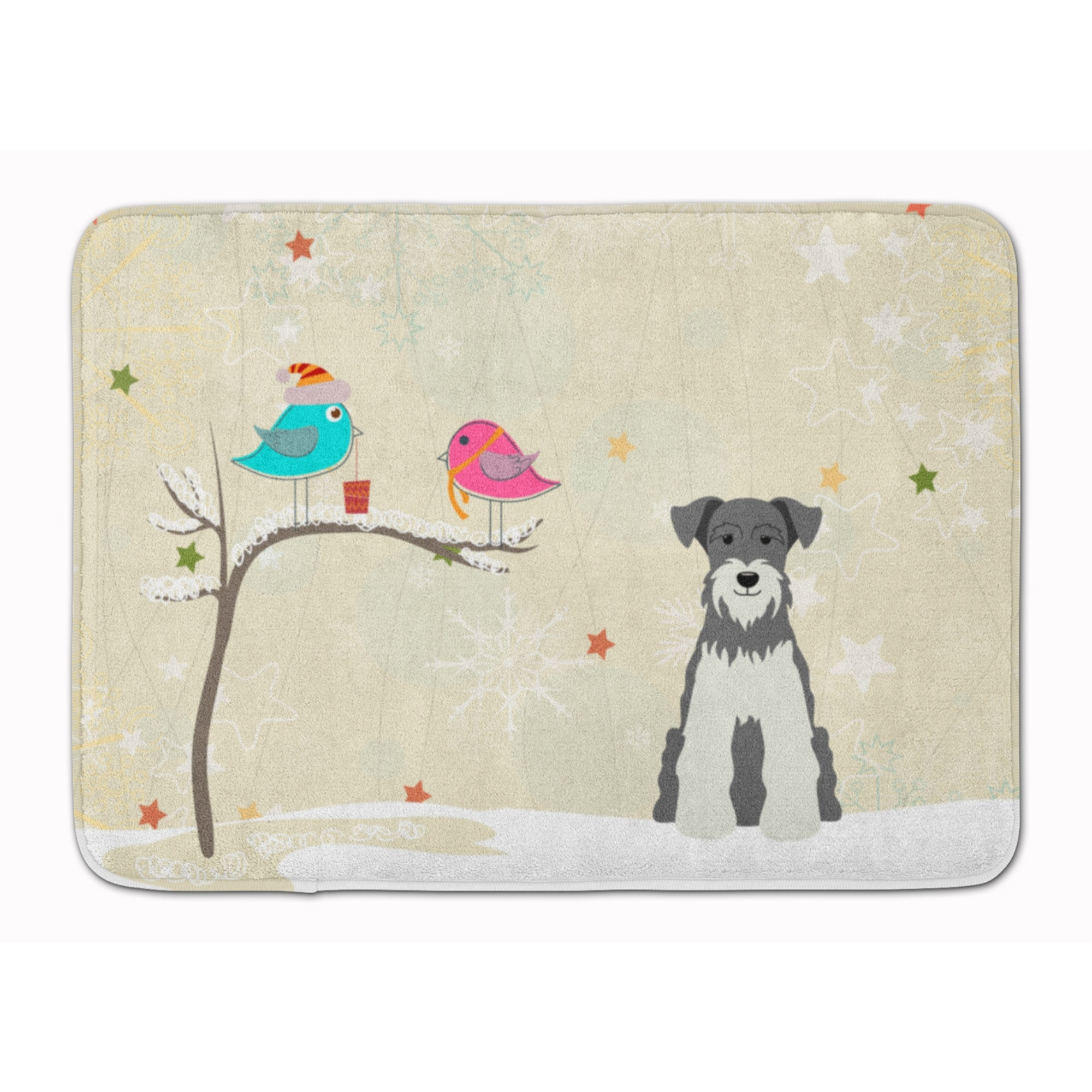 &quotCaroline's Treasures Christmas Presents Miniature Schanuzer Floor Mat, 19"" x 27"", Multicolor"