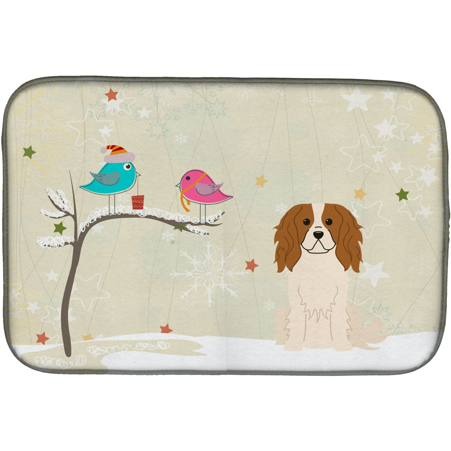 &quotCaroline's Treasures BB2530DDM Dish Drying Mat, 14"" x 21"", Christmas Presents"