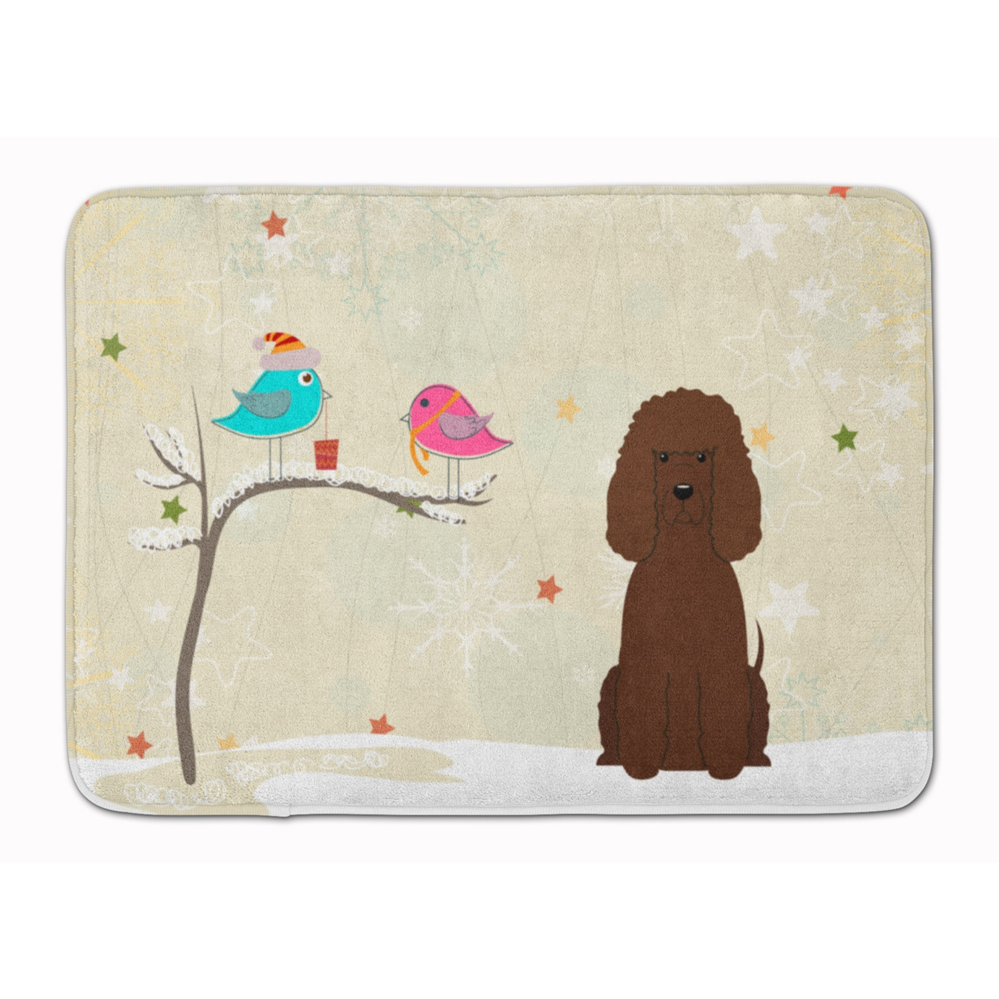 &quotCaroline's Treasures Christmas Presents Irish Water Spaniel Floor Mat, 19"" x 27"", Multicolor"