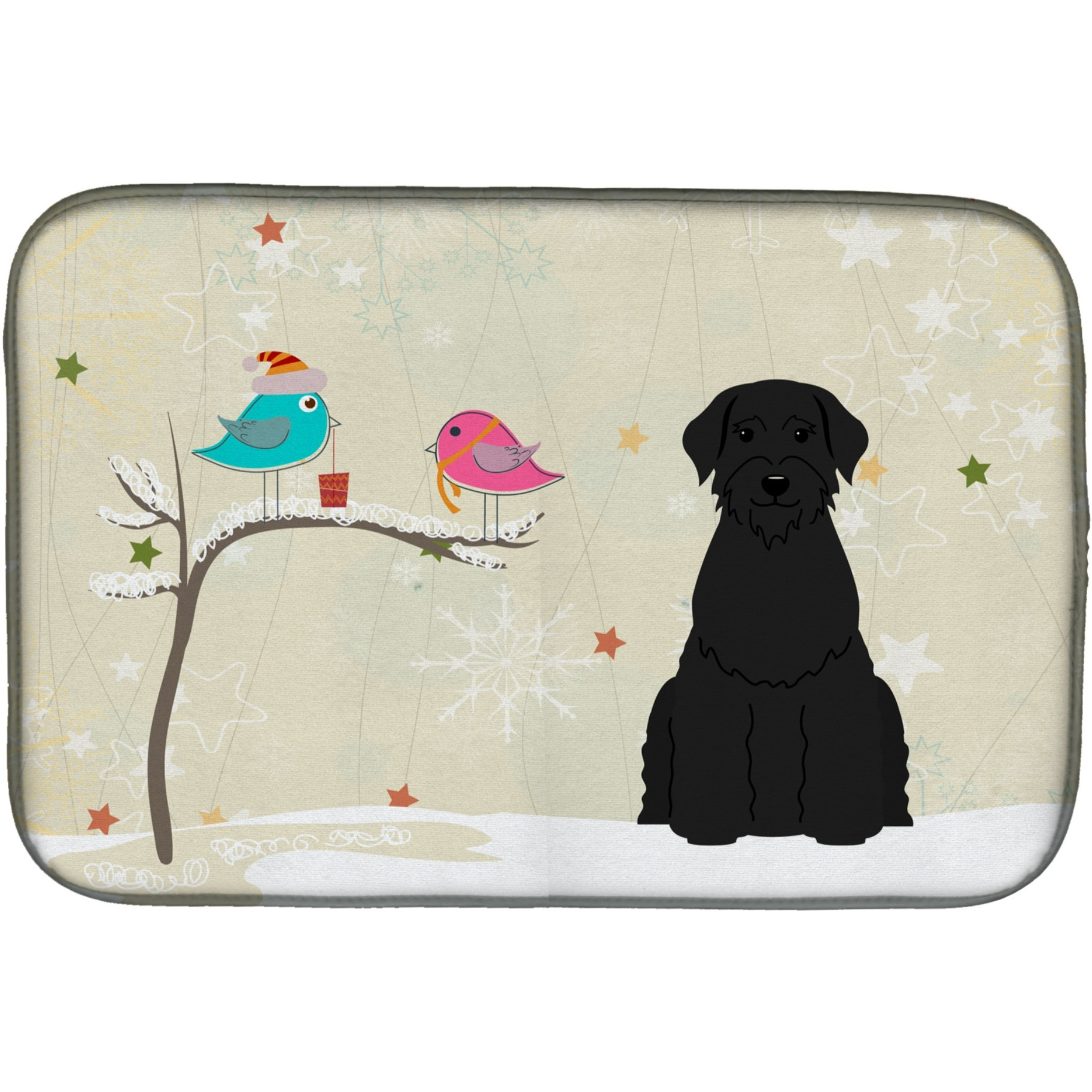 &quotCaroline's Treasures BB2538DDM Dish Drying Mat, 14"" x 21"", Christmas Presents"