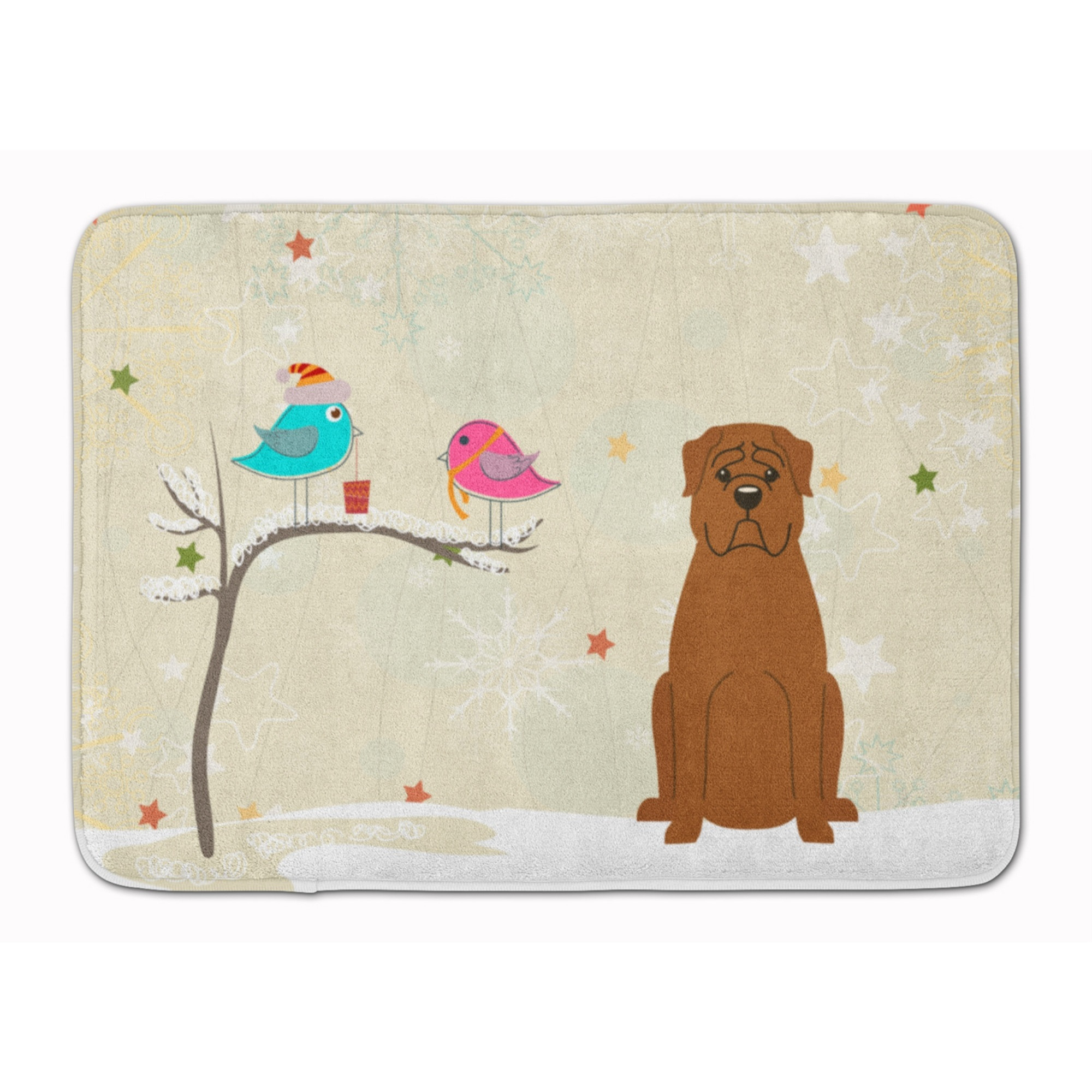&quotCaroline's Treasures Christmas Presents Dogue de Bourdeaux Floor Mat, 19"" x 27"", Multicolor"