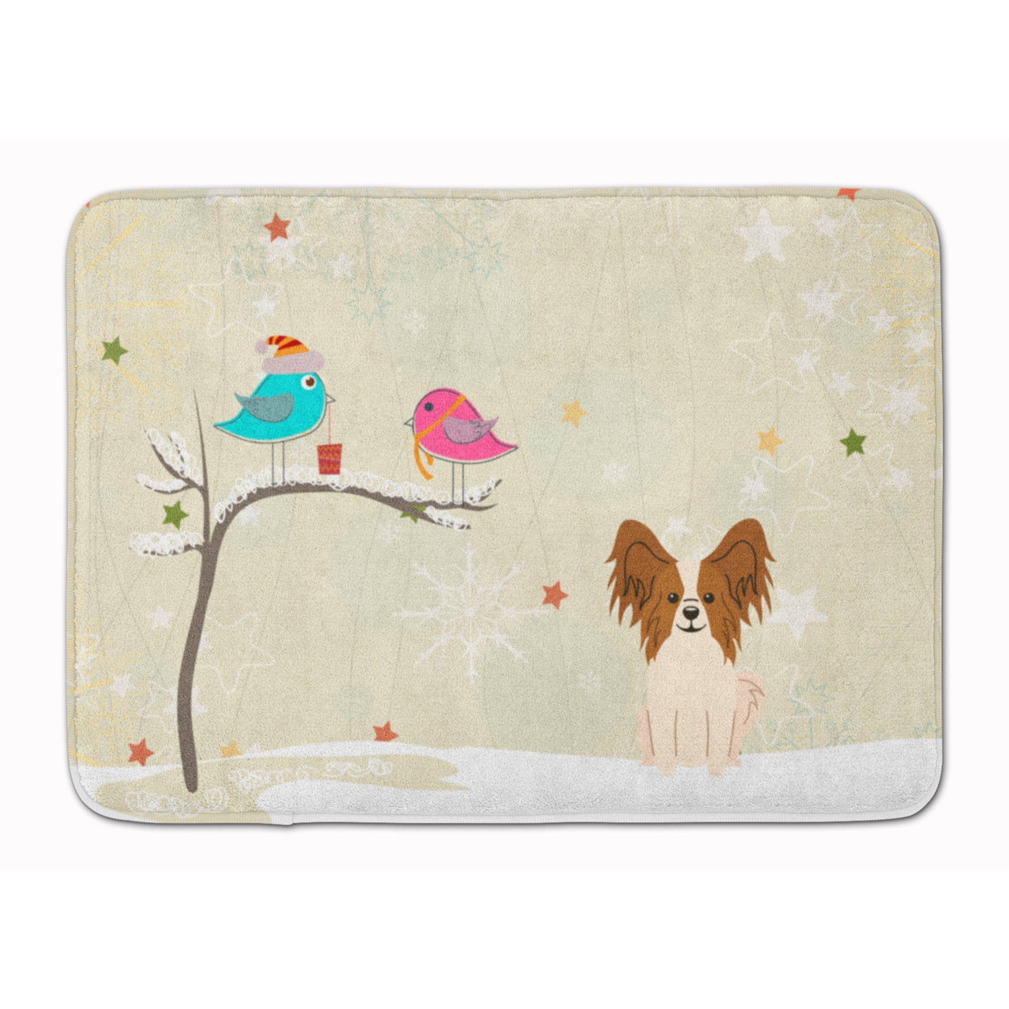 &quotCaroline's Treasures Christmas Presents Papillon Red White, 19"" x 27"", Multicolor"