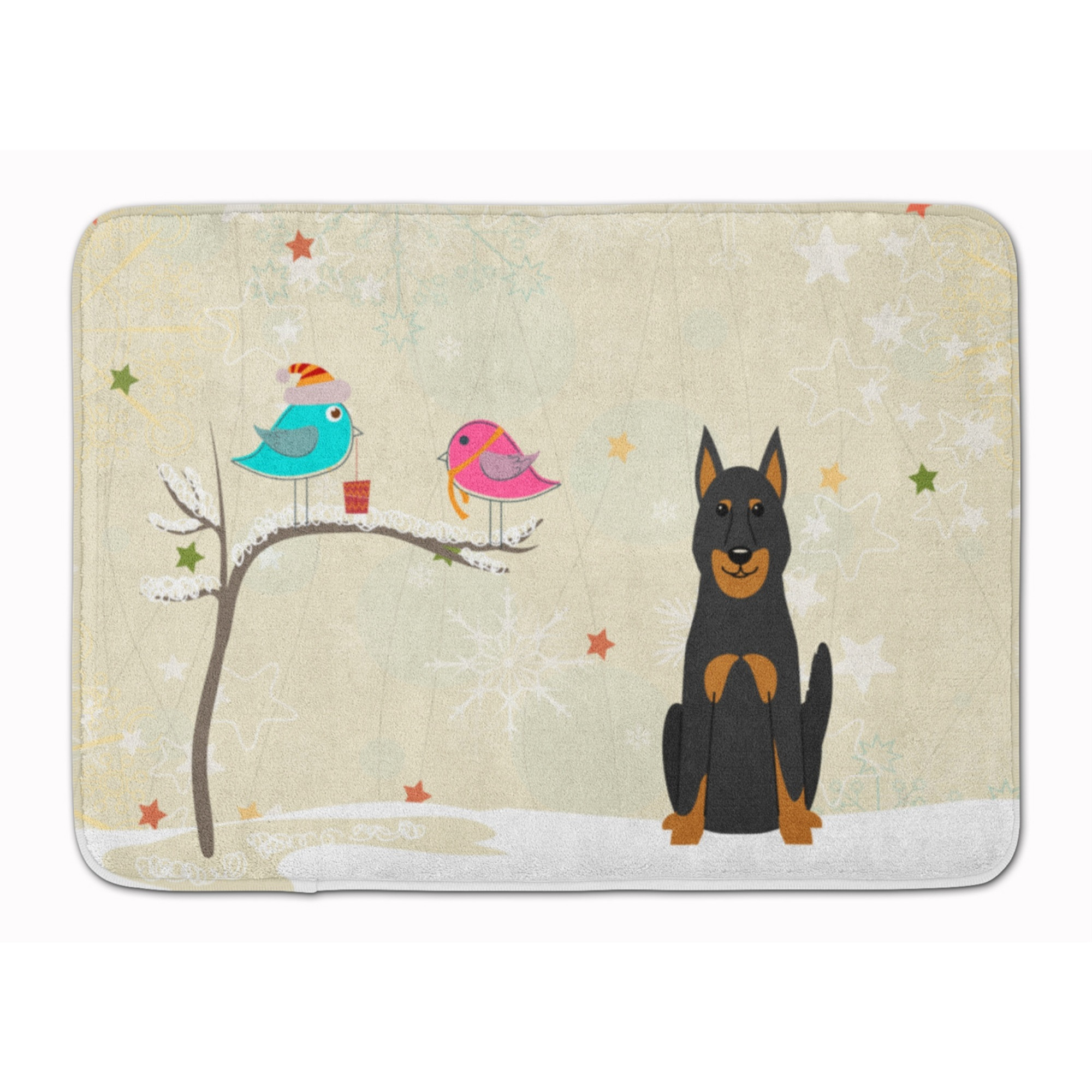 &quotCaroline's Treasures Christmas Presents Beauce Shepherd Dog, 19"" x 27"", Multicolor"