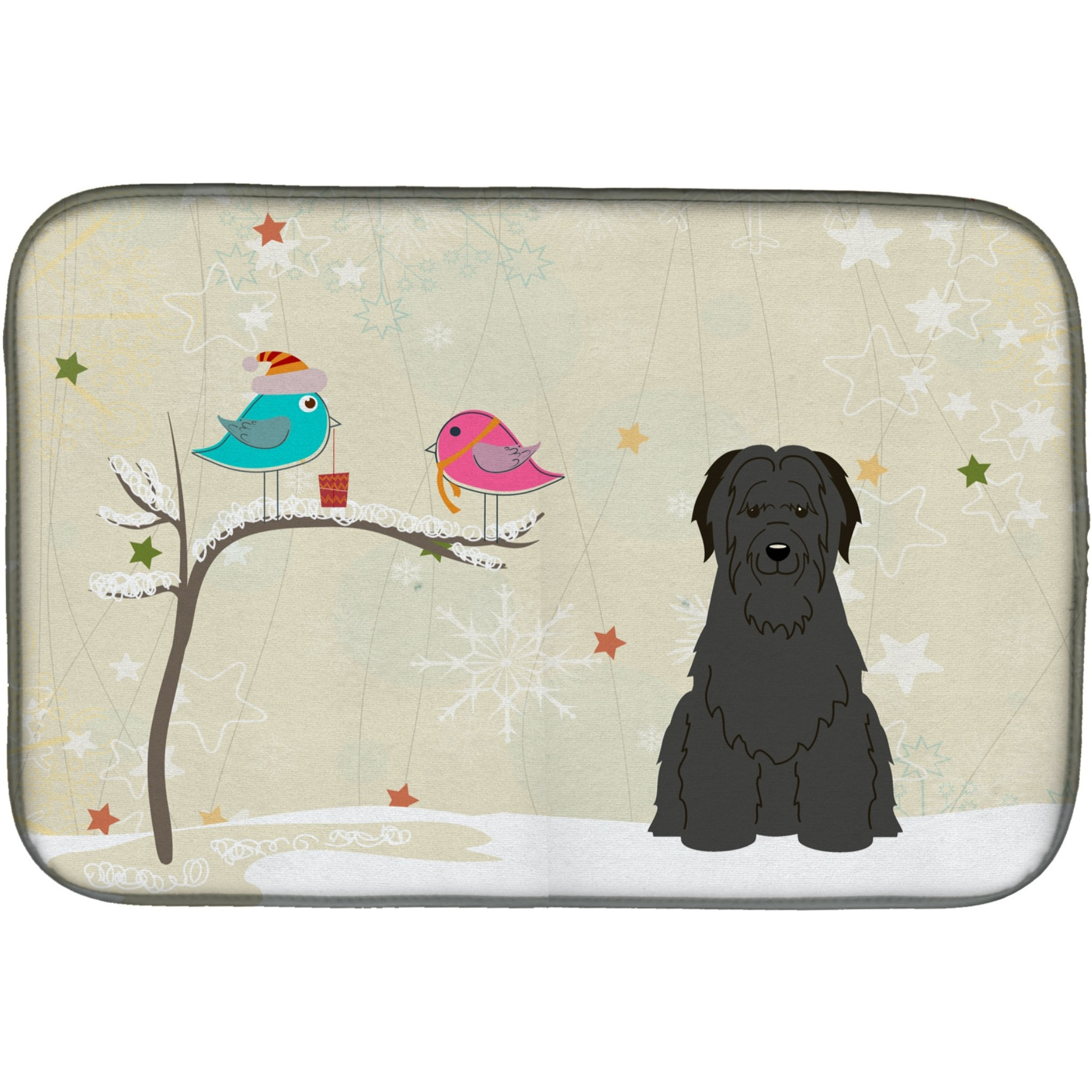 &quotCaroline's Treasures BB2553DDM Dish Drying Mat, 14"" x 21"", Christmas Presents"