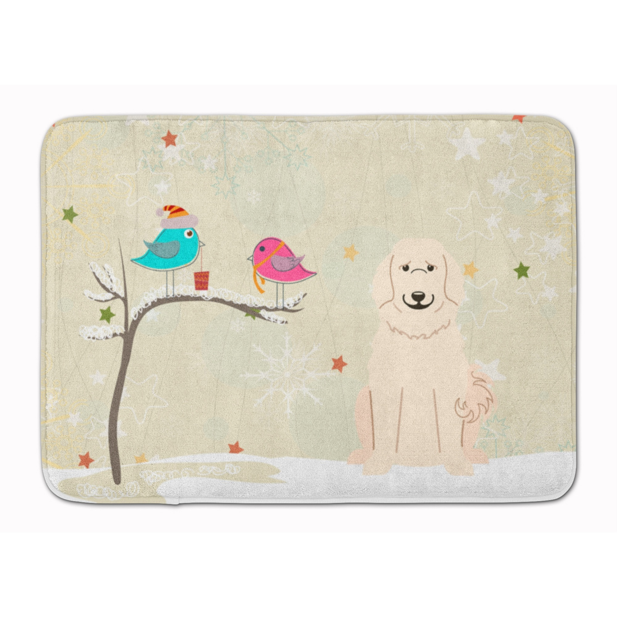 &quotCaroline's Treasures Christmas Presents Pyrenese Floor Mat, 19"" x 27"", Multicolor"
