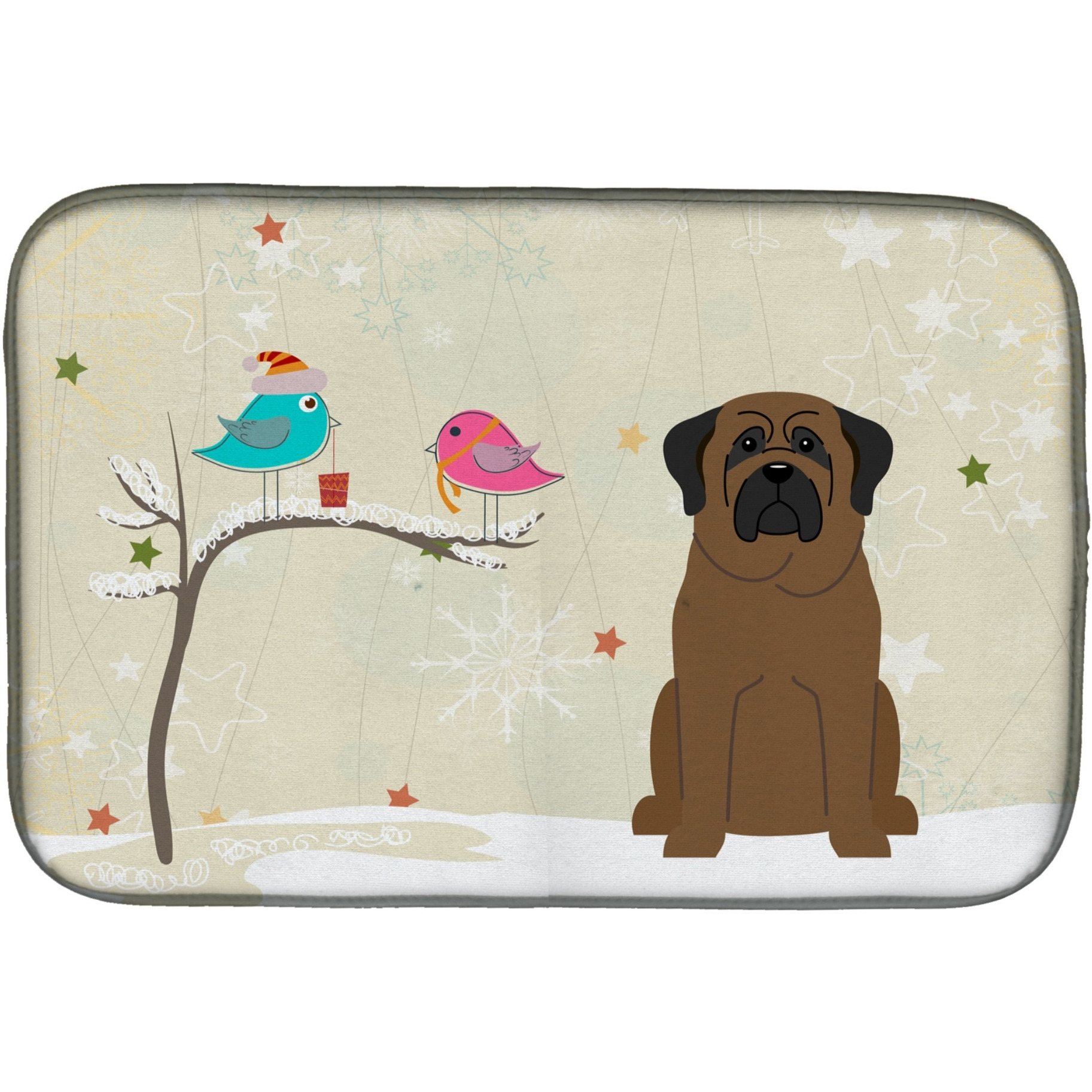 &quotCaroline's Treasures BB2556DDM Dish Drying Mat, 14 x 21, Christmas Presents"