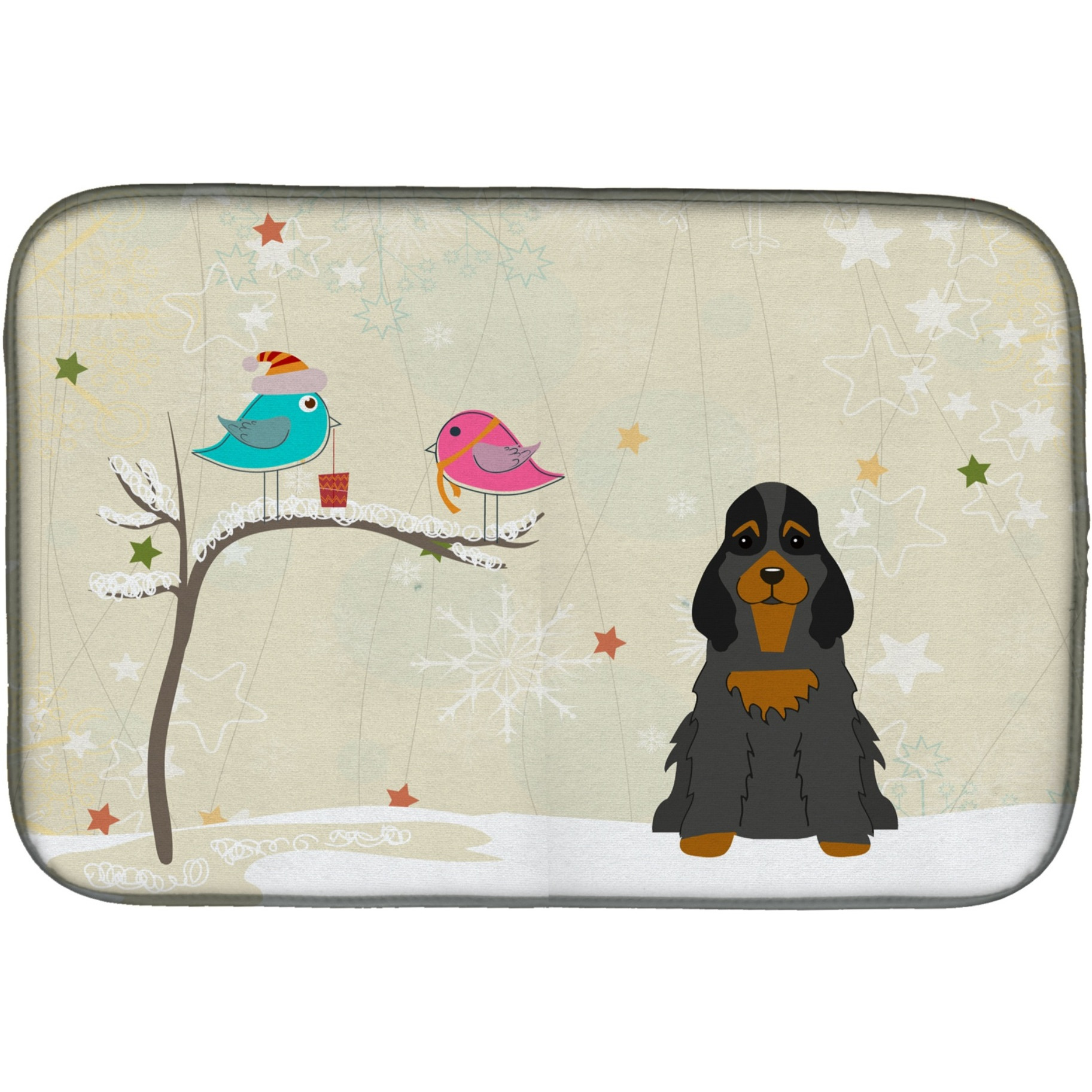 &quotCaroline's Treasures BB2565DDM Dish Drying Mat, 14"" x 21"", Christmas Presents"