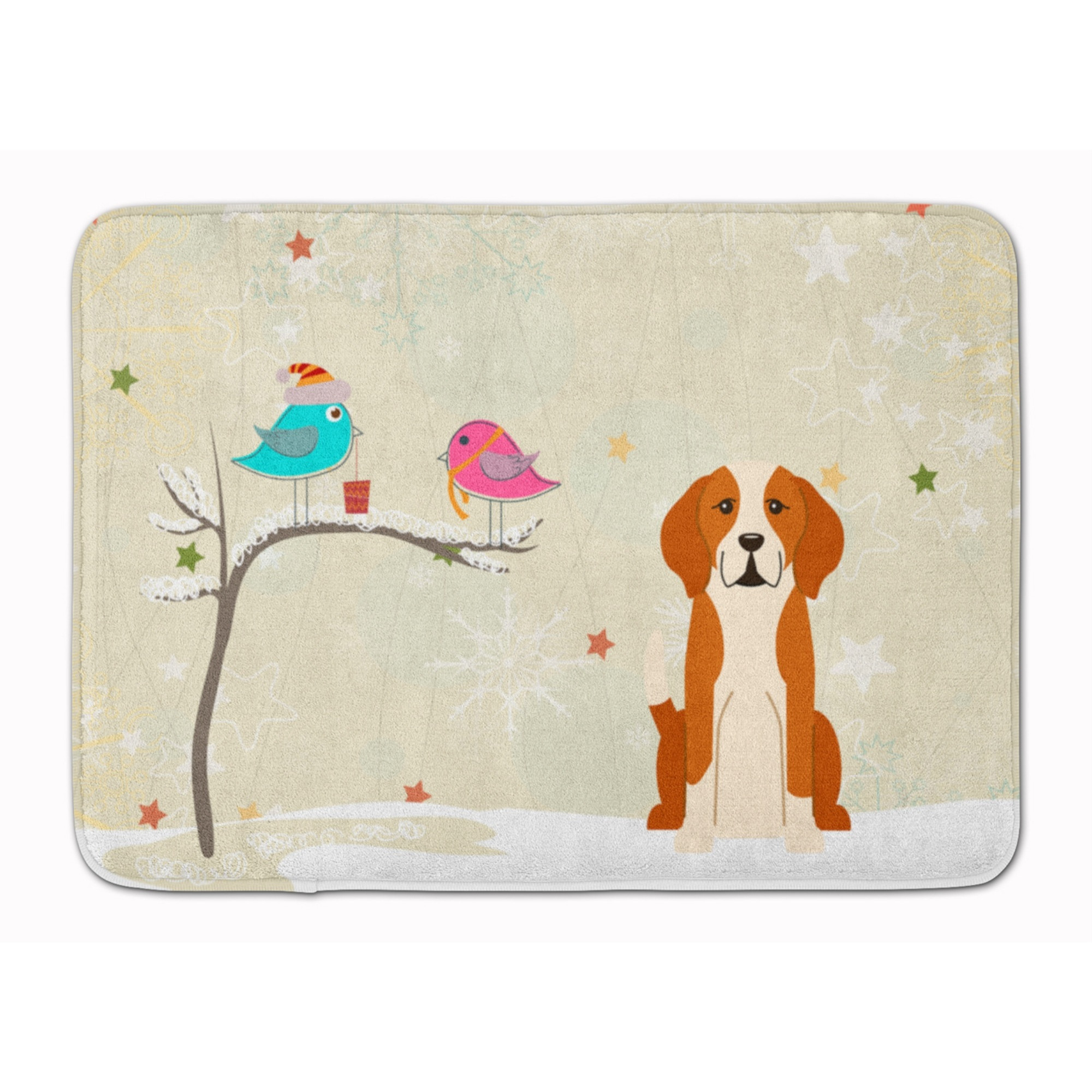 &quotCaroline's Treasures Christmas Presents English Foxhound, 19"" x 27"", Multicolor"